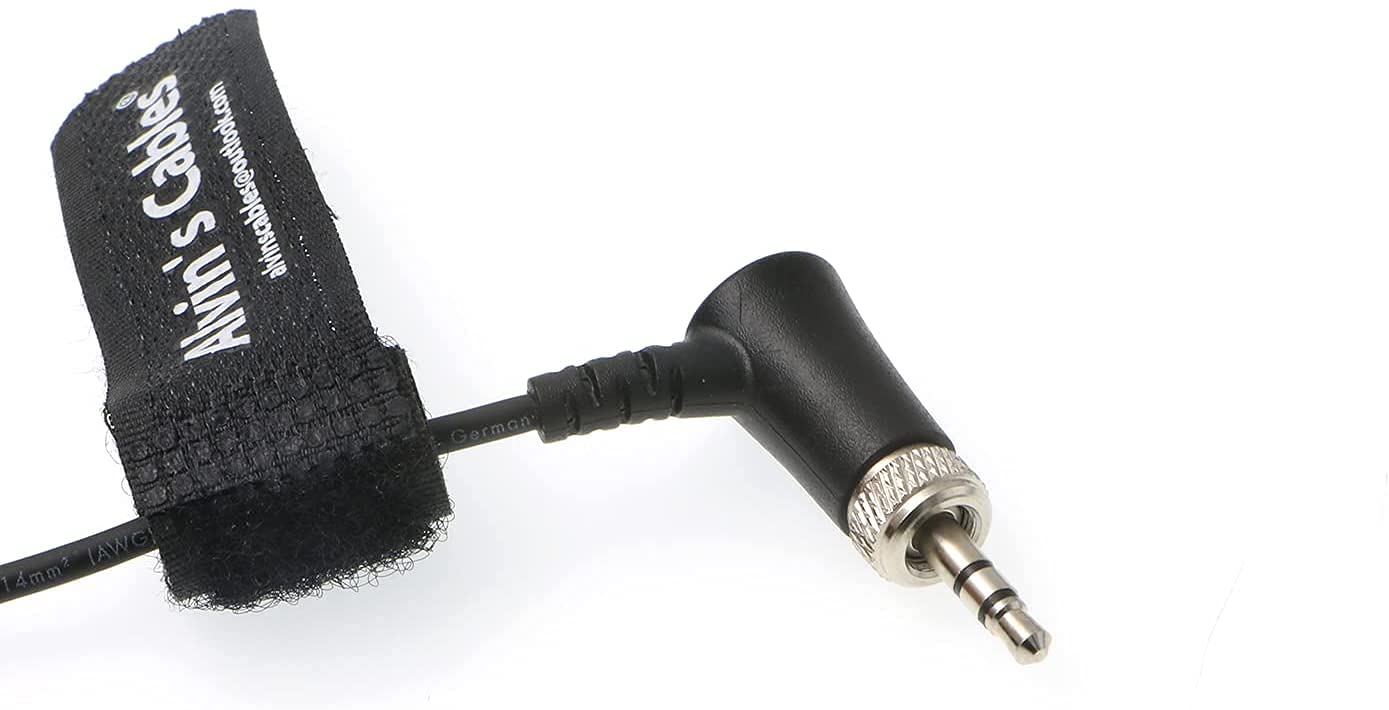 Alvin's Cables Low-Profile Mini-XLR 3-Pin Male to 3.5mm-TRS-Locking Audio-Cable for Canon-EOS-C70 to Sennheiser-EK-100 G4/G3 RodeLink TA3M to Right-Angle 3.5mm Screw-TRS Cable Red - Image 4