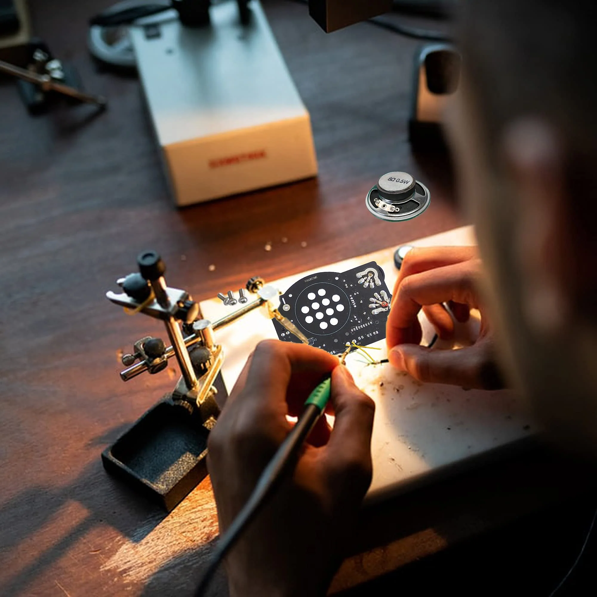 AM FM Radio Kit Soldering Project Kit for Learning Practicing Teaching Electronics, Great STEM Project and Gift, New Version Black-black - Image 4