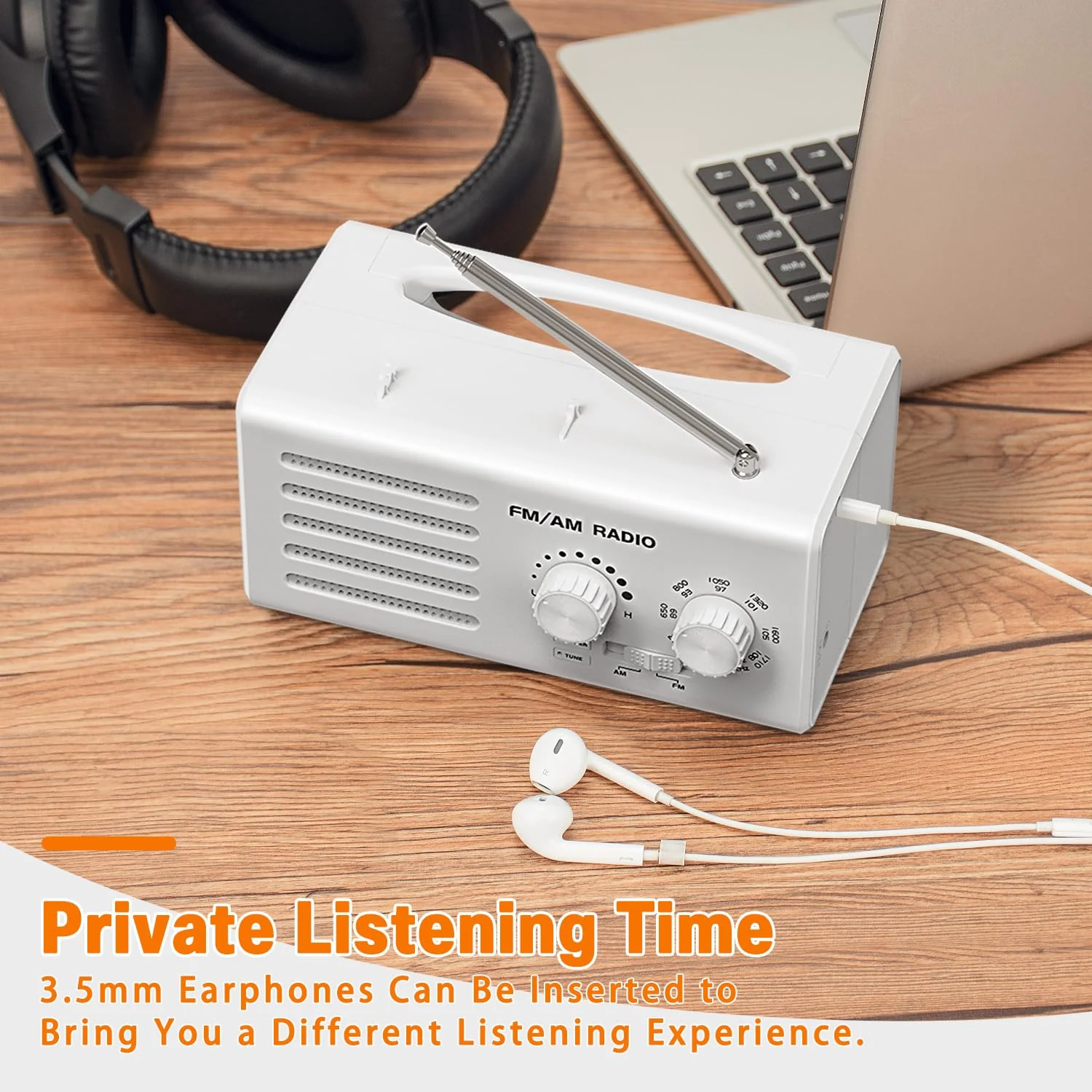 AM FM Radio Portable,Goodes Transistor Radio Plug in Wall Battery Powered with Best Reception, Loud Speaker, Excellent Sound, Small Radios for Home Outdoor Office Desk Use/Decor, Gift for Elders - Image 7