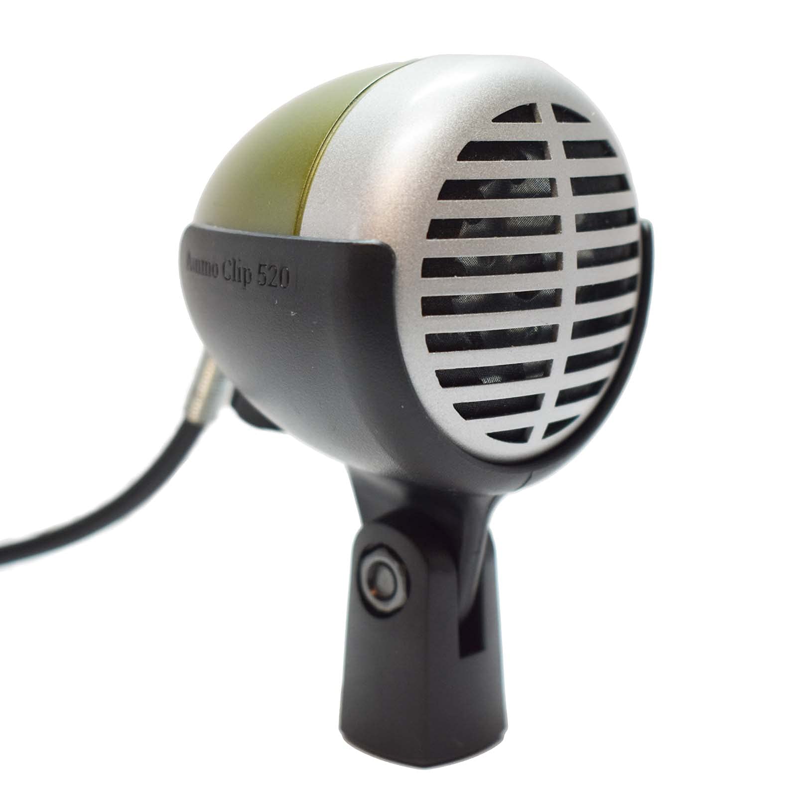 Ammo Clip 520 Bullet Mic Holder Compatible With Shure 520DX Green Bullet, Superlux D112/C and Other Similar Harmonica Microphones (Natural Black) Natural Black - Image 2