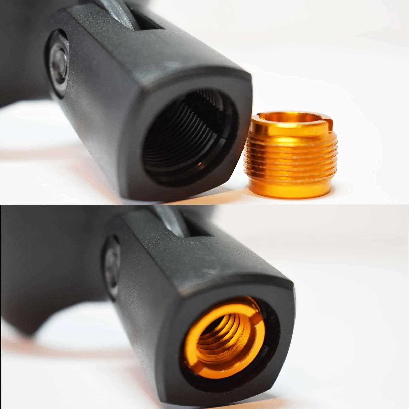 Ammo Clip 520 Bullet Mic Holder Compatible With Shure 520DX Green Bullet, Superlux D112/C and Other Similar Harmonica Microphones (Natural Black) Natural Black - Image 3