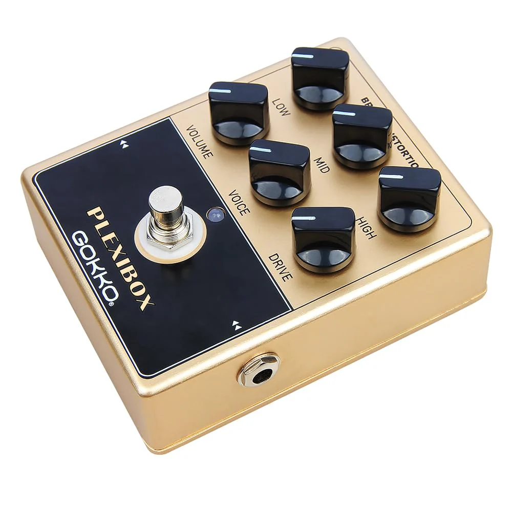 AMPLI PEDAL PLEXIBOX GK-36 - All - Analog British Sound Guitar Effects Pedal - Emulates Marshall Amps with 6 - Control Tone Shaping - Image 2