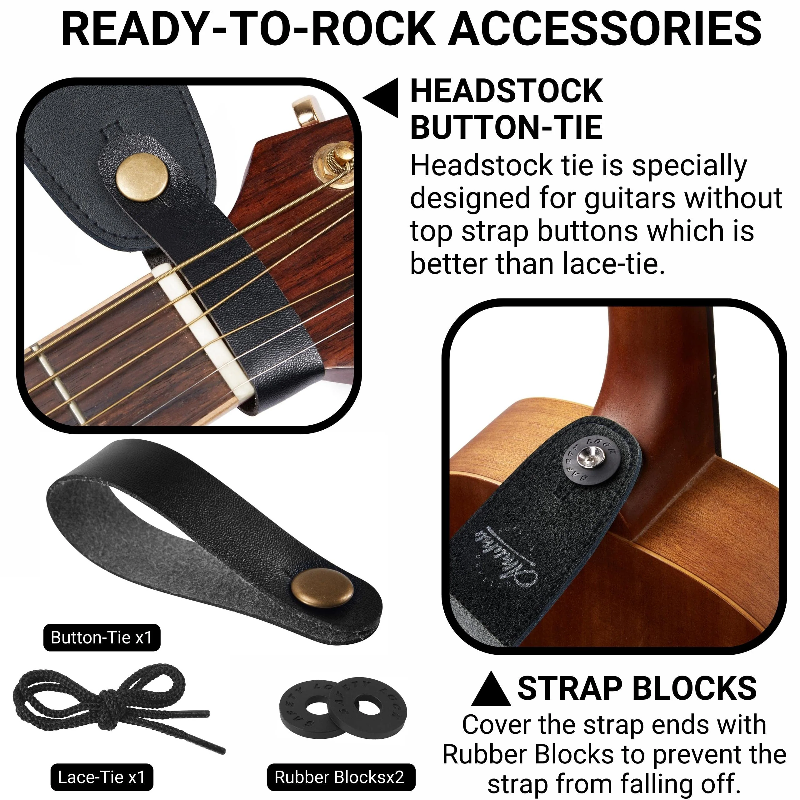 Amumu Guitar Strap – 2" Rose SKull Pattern for Acoustic, Electric and Bass Guitars, Adjustable 36'' - 63" - Image 7