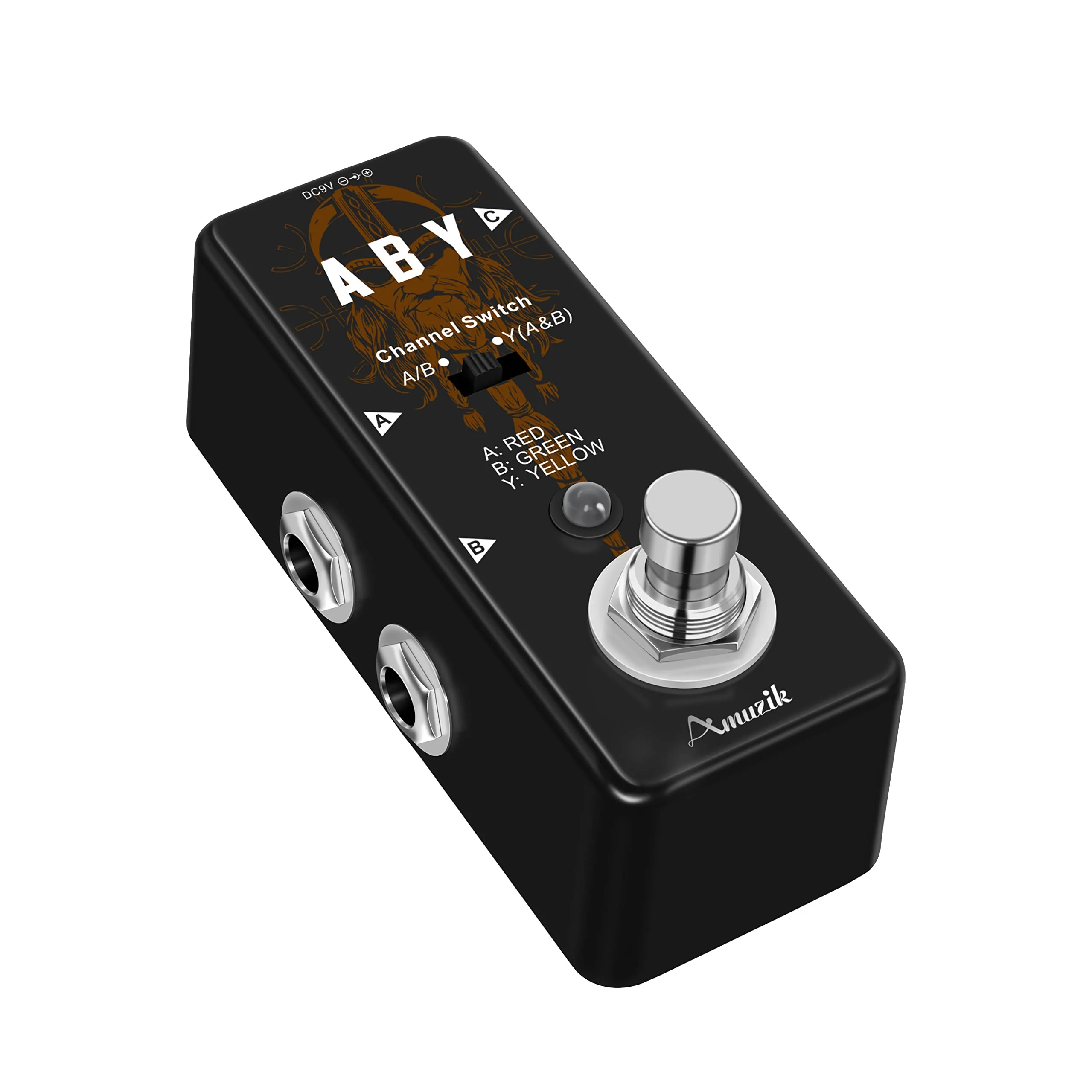 Amuzik Switch Box Pedals Functional ABY BOX Switch Guitar Pedal Selector Audio Channel Pedal for Guitar Mini Size True Bypass - Image 9
