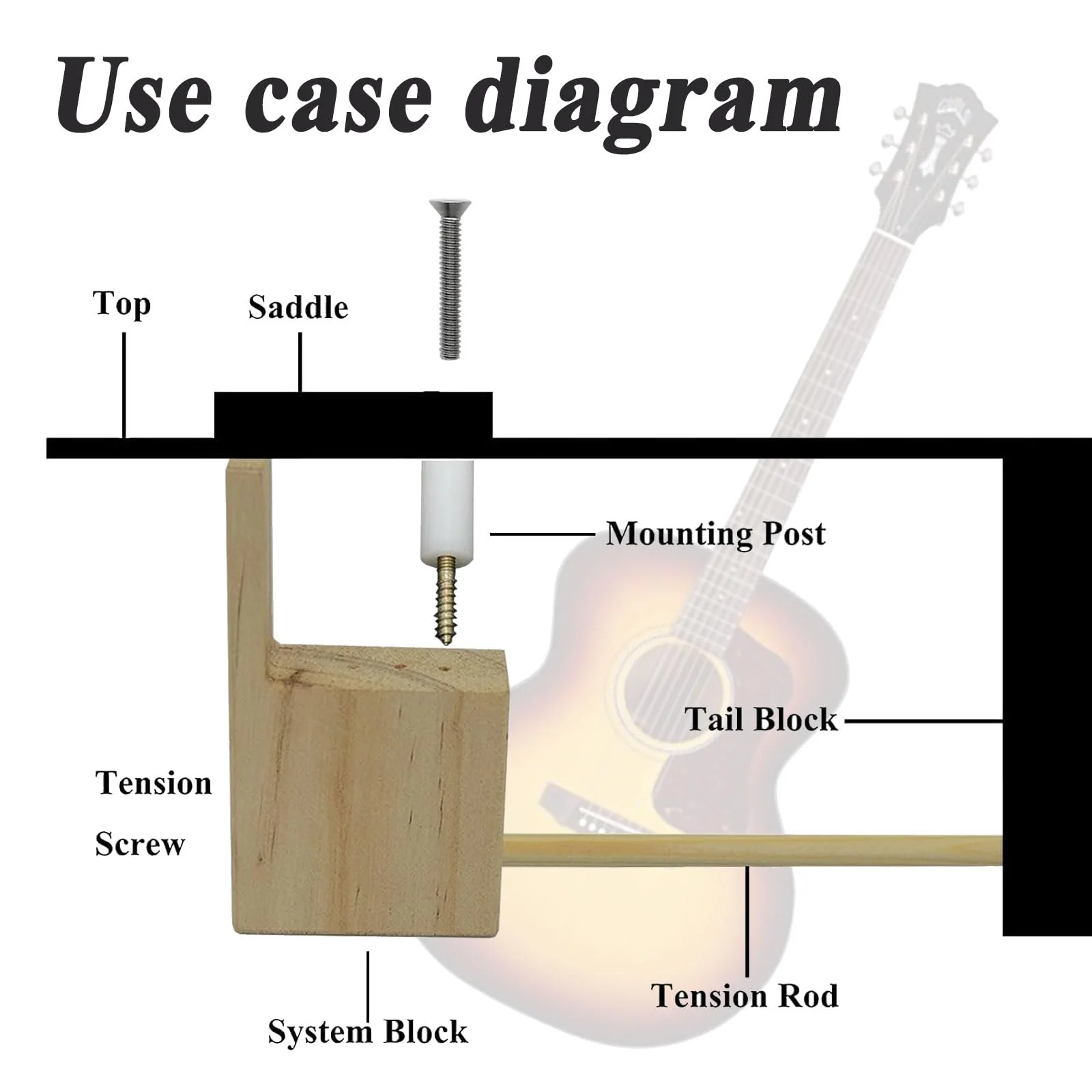AN3694 Acoustic Guitar Bridge Pins - Work to Enhance the Volume and Tone of Guitar - Image 3
