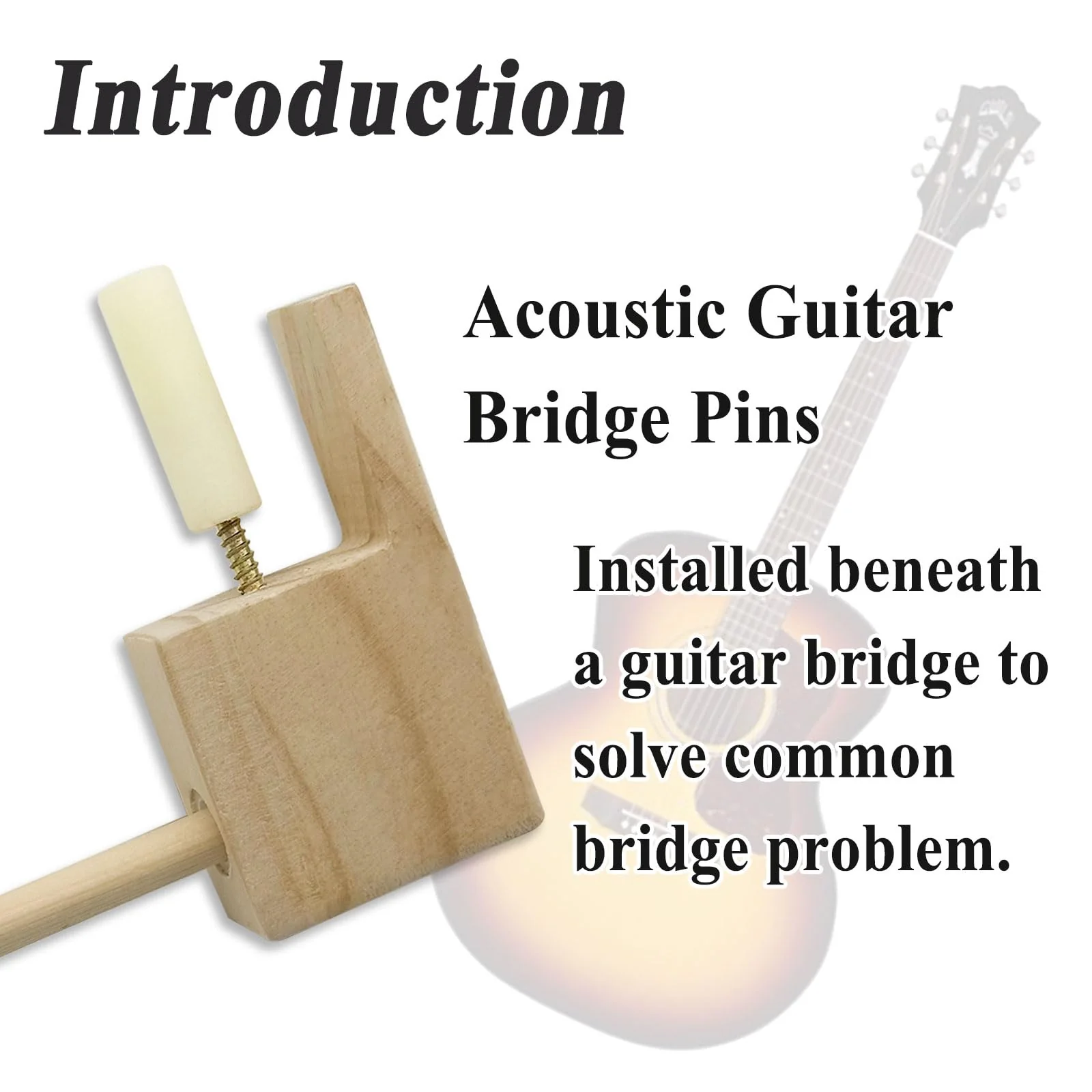 AN3694 Acoustic Guitar Bridge Pins - Work to Enhance the Volume and Tone of Guitar - Image 4