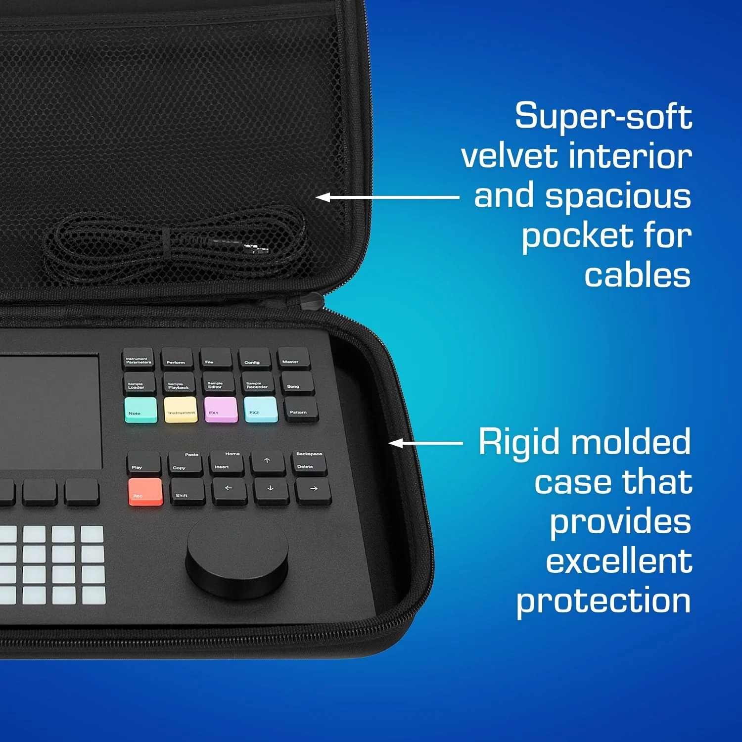 ANALOG CASES Polyend Synth/Tracker+ / Play Case - Custom-Fitted Compact GLIDE Case for Travel - Image 3