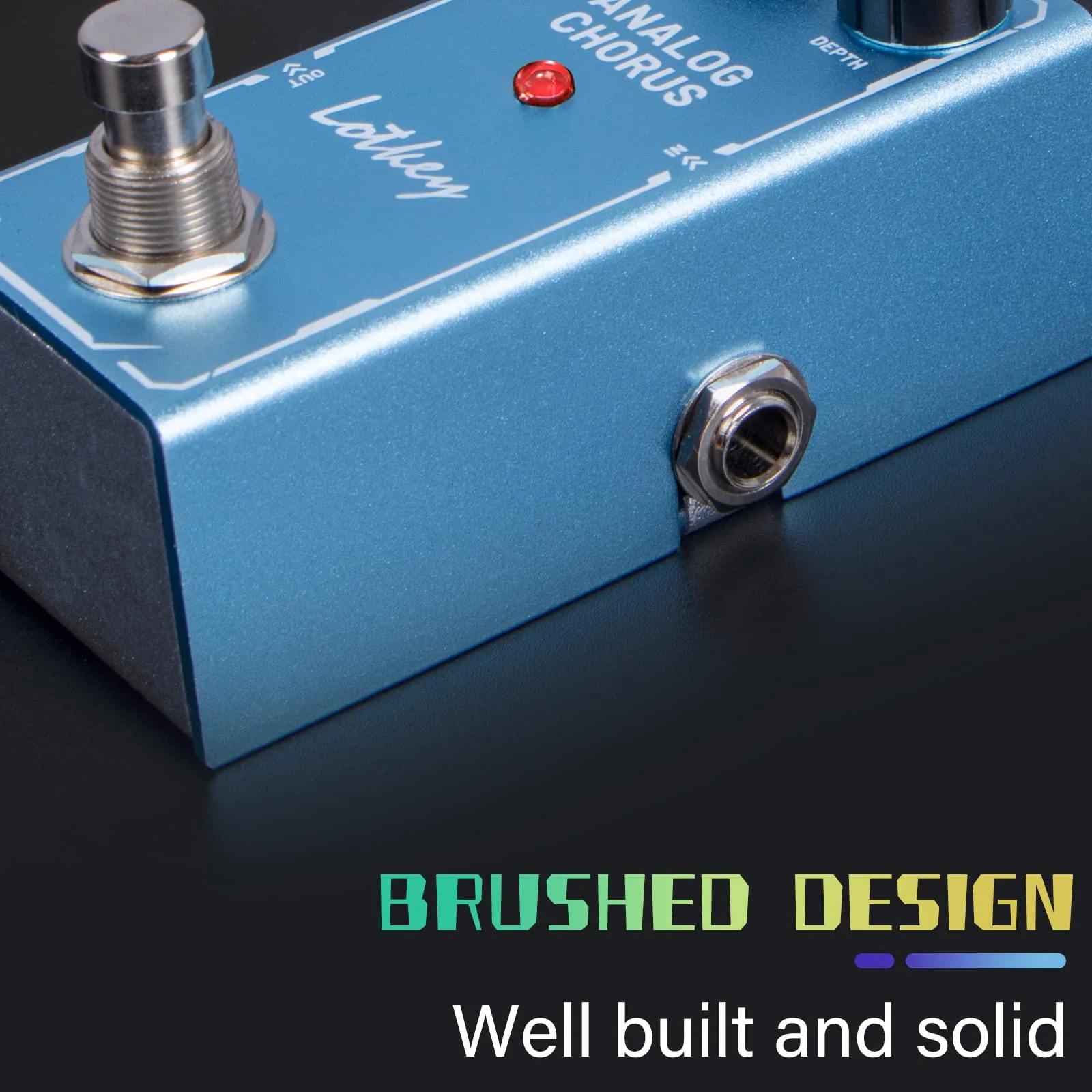 Analog Chorus Guitar Pedal, Lotkey Electric Effects Pedals Mini Single Type DC 9V True Bypass - Image 3