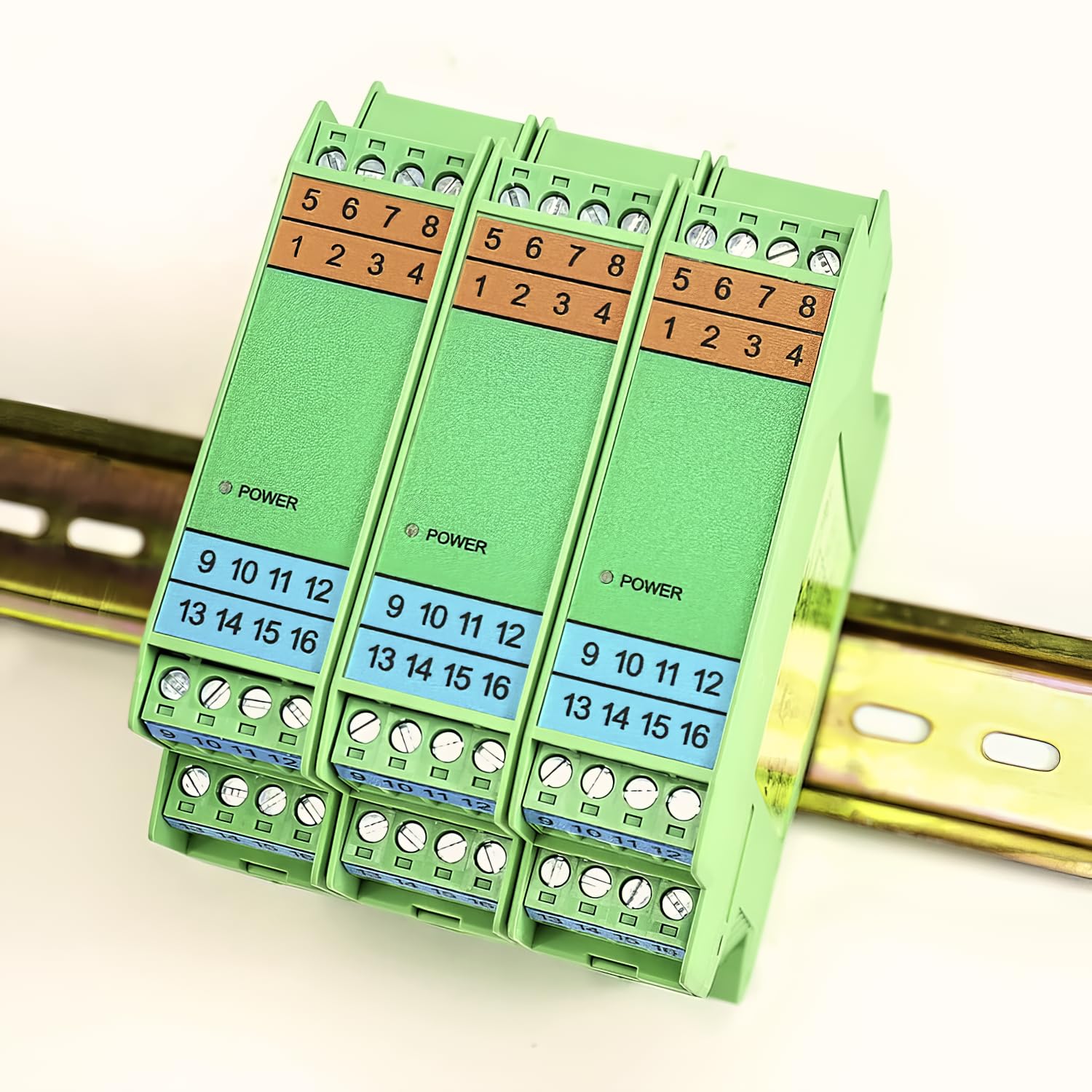 Analog Signal Isolator Transmitter Splitter DC Galvanic Separation Analog Signal Splitter Current Voltage Transmitter DIN Rail Mount(4-20ma 1 in 3 Out) 4-20ma 1 in 3 out - Image 2