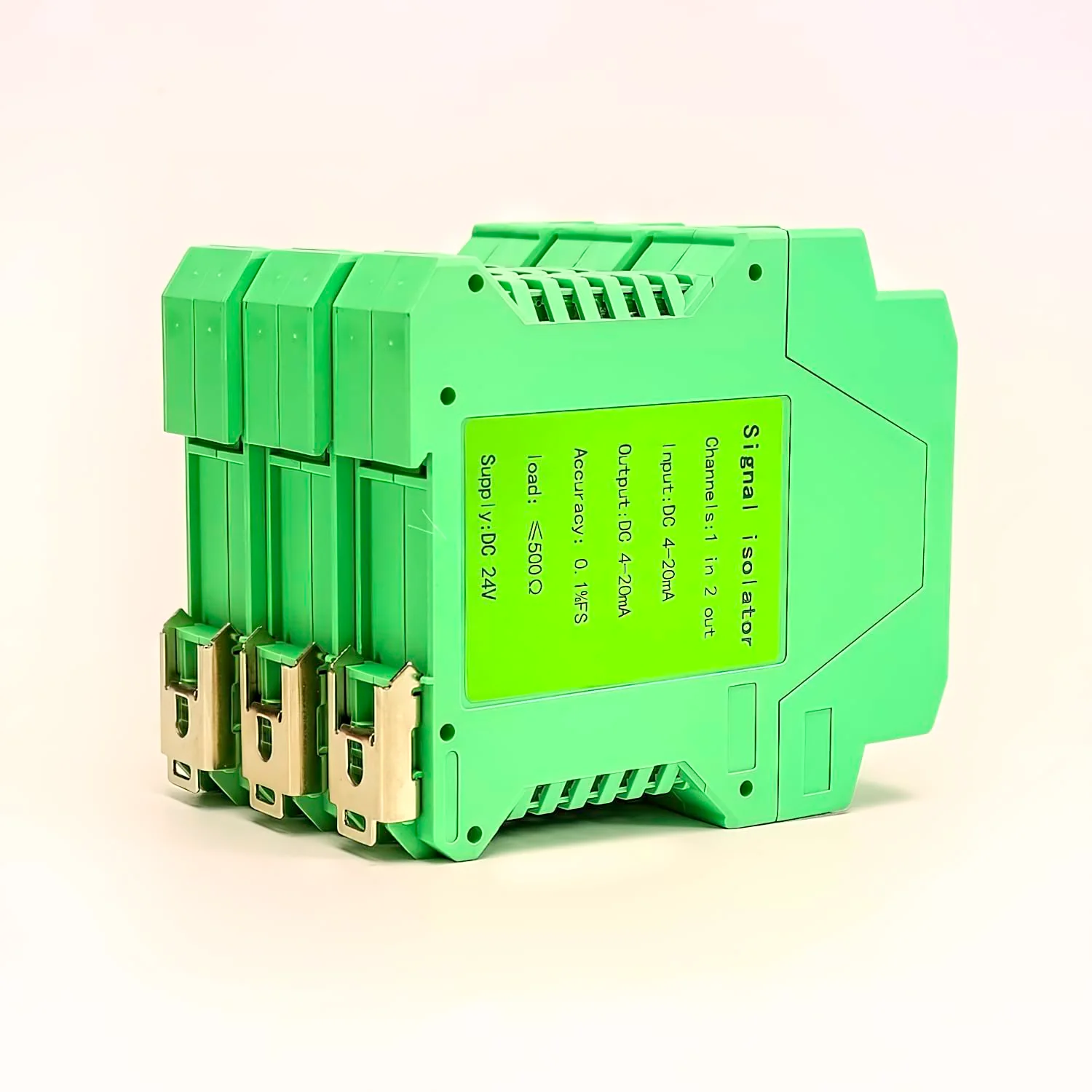 Analog Signal Isolator Transmitter Splitter DC Galvanic Separation Analog Signal Splitter Current Voltage Transmitter DIN Rail Mount(4-20ma 1 in 3 Out) 4-20ma 1 in 3 out - Image 3