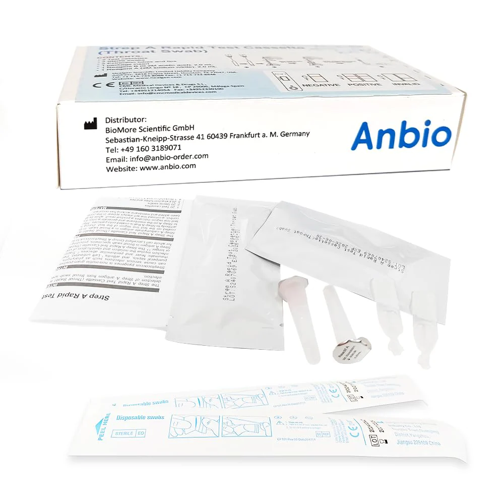 Anbio 2 x Strep A Test self-diagnostics - Streptococcal Rapid Test with Throat Swab - Home Test for Detection of Group A Streptococcal Antigen - Image 5