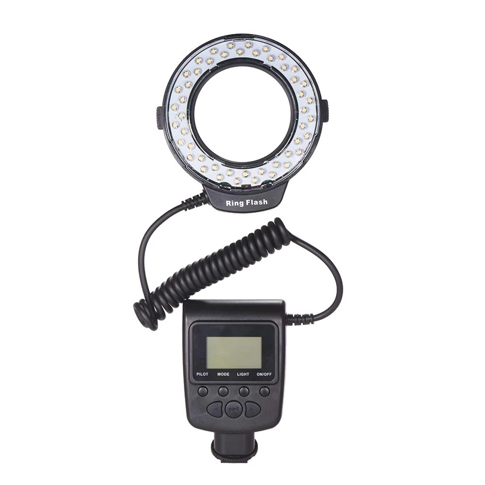 Andoer HD-130 Macro LED Ring Flash Light with LCD Display,Power Control,3 Flash Diffusers and 8 Adapter Rings for Canon Nikon Panasonic and Other DSLR Cameras - Image 9