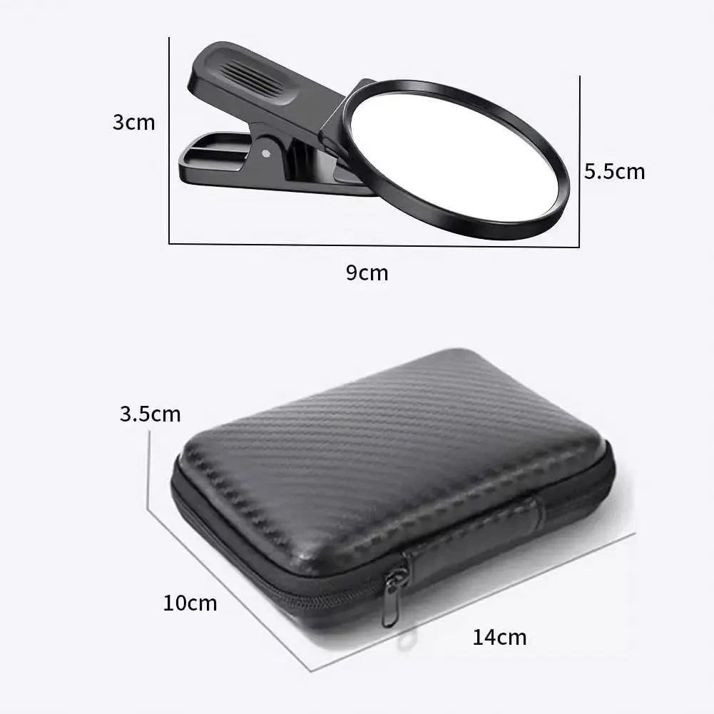 Andoer Mirror Decal for Smartphone, Selfie Mirror Compact Mirror for Phone Universal Phone Clip Compatible with iPhone 14/13/12/11 Samsung Photo Video Selfie Vlog Accessories, White - Image 3