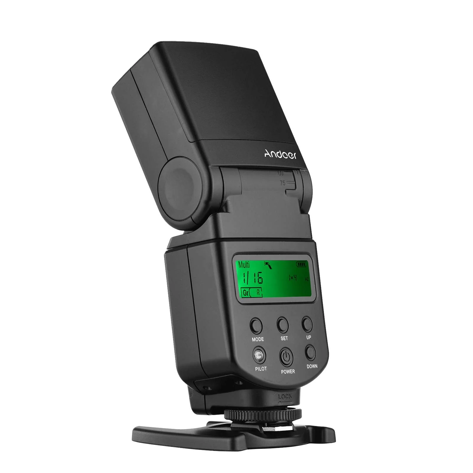 Andoer Universal Flash Speedlite GN40 Adjustable LED Fill Light On-camera Flash With Bracket Replacement for Canon Nikon Olympus Pentax DSLR Cameras - Image 4