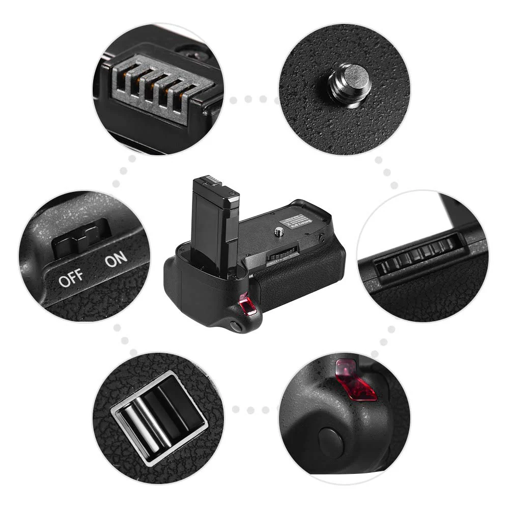 Andoer Vertical Battery Grip Holder for Nikon D5300 D3300 D3200 D3100 DSLR Camera EN-EL 14 Battery Powered with IR Remote Control - Image 7