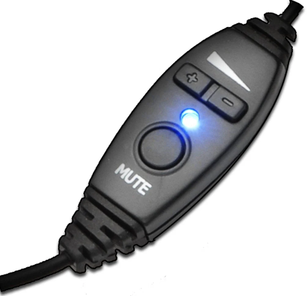 Andrea Communications NC-181VM USB On-Ear Monaural Computer Headset with Noise-canceling Microphone, in-line Volume/Mute Controls, and Built-in External Sound Card and USB Plug, Black, Grey, Silver - Image 2