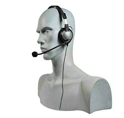 Andrea Communications NC-181VM USB On-Ear Monaural Computer Headset with Noise-canceling Microphone, in-line Volume/Mute Controls, and Built-in External Sound Card and USB Plug, Black, Grey, Silver - Image 3