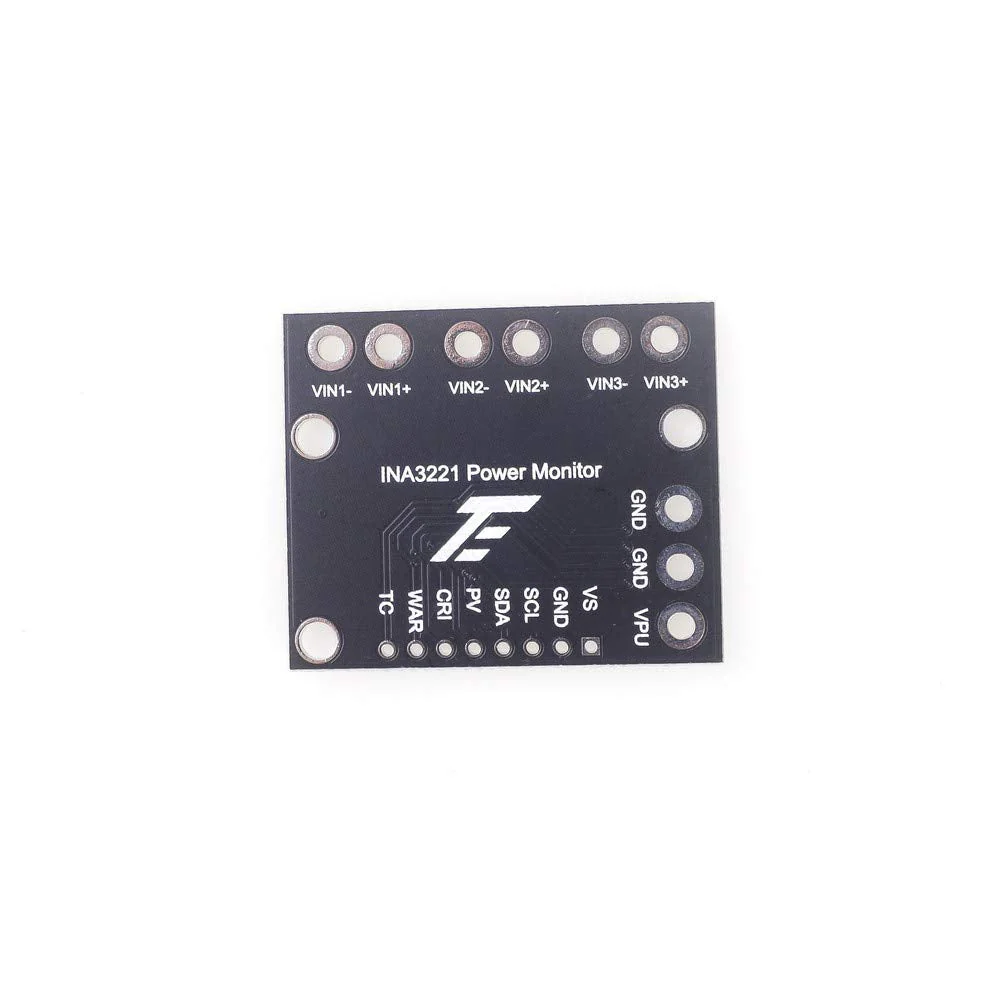 ANGEEK I2C SMBUS INA3221 Triple Channel Shunt Current Power Supply Voltage Monitor Sensor Board Module with Pins - Image 4