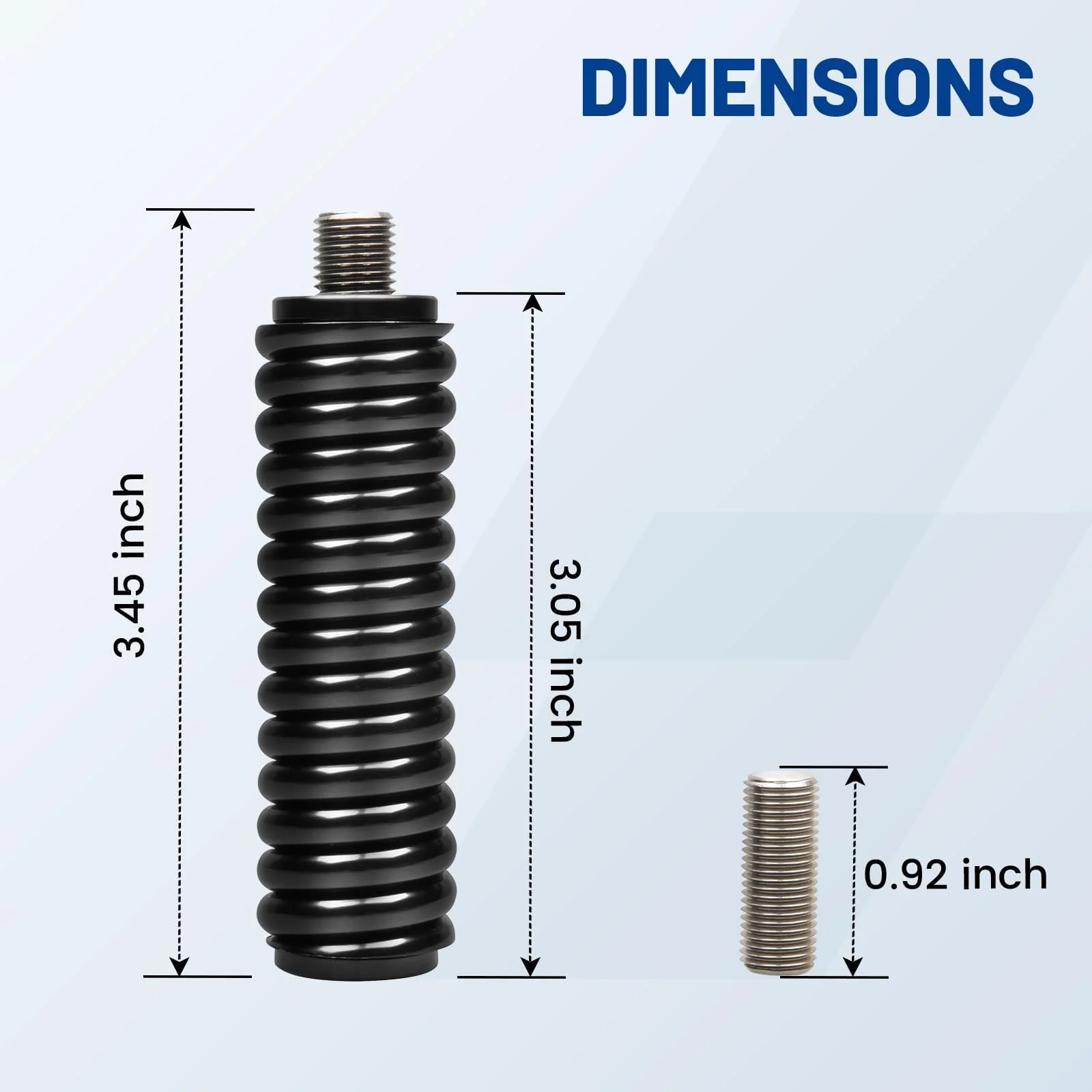 Anina SS-3H CB Antenna Spring 305311SS Stainless Steel Heavy Duty Radio Antenna Base Mount for Vehicle Fit Mobile/in-Vehicle Used with CB Radio Antenna Up to 60" Long 3/8" x 24 Threads - Image 6