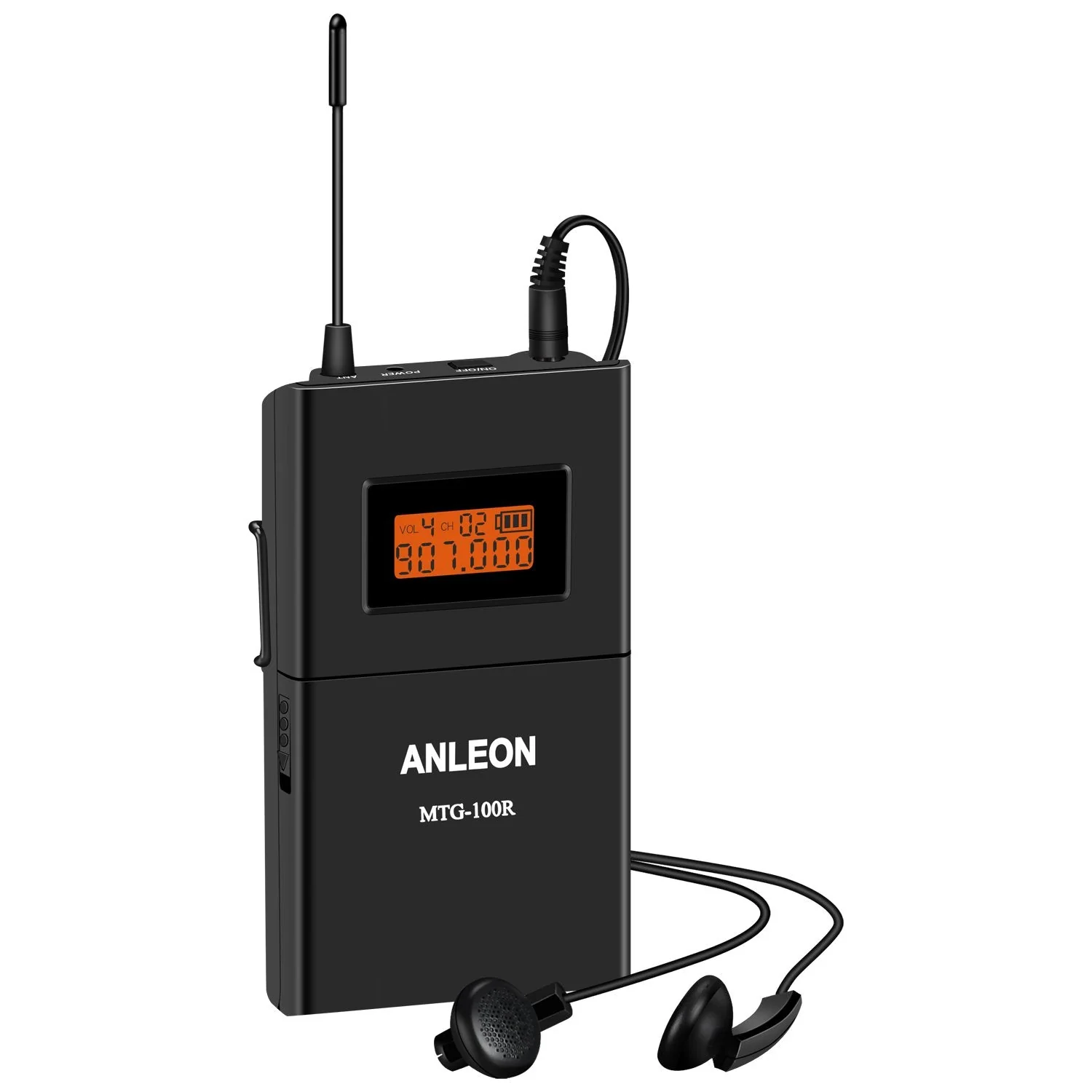 ANLEON MTG-100 Wireless Acoustic Transmission System Tour Guide Simultaneous Translation System (1 Transmitter & 1 Receiver) 1 Transmitter & 1 Receiver - Image 6