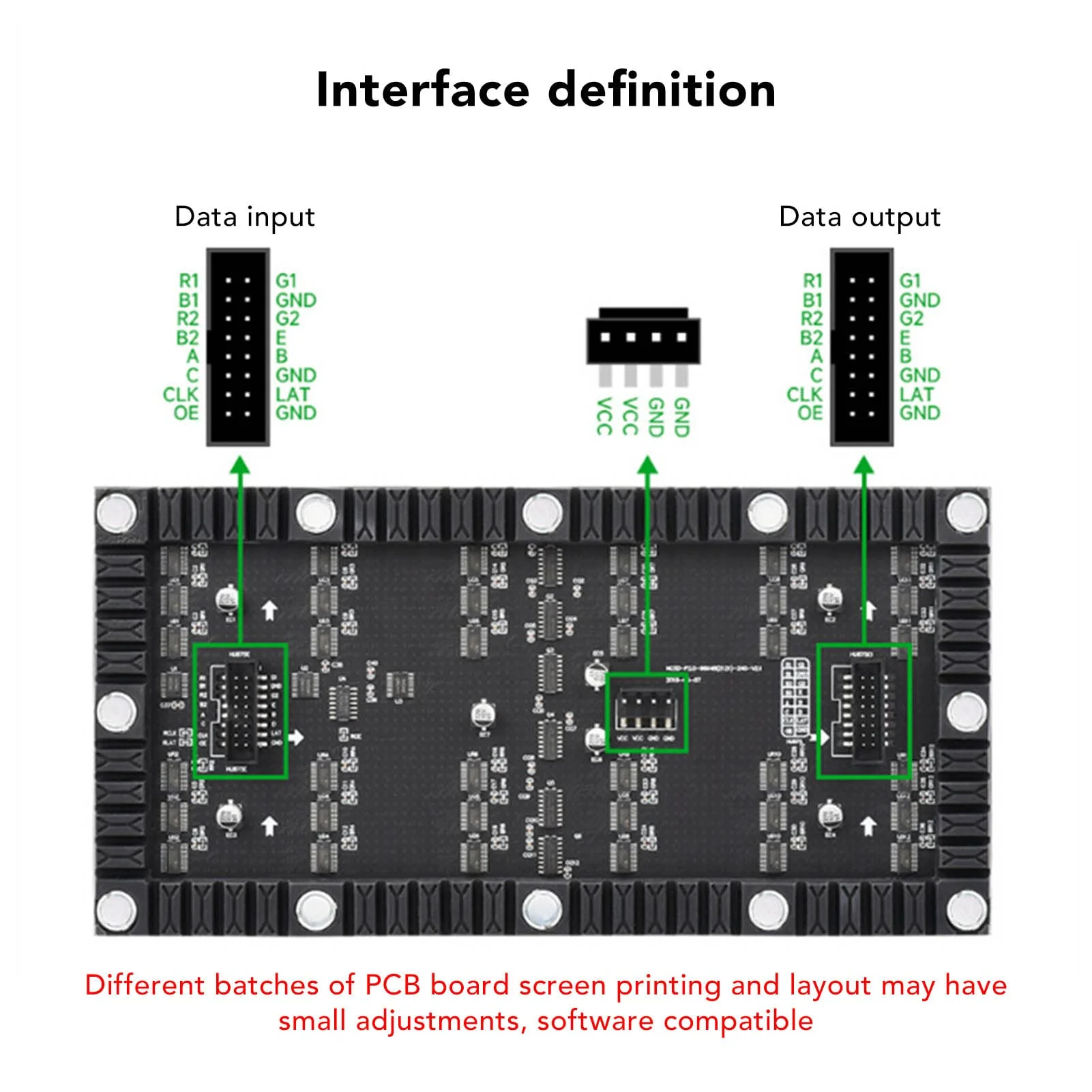 Annadue RGB Full Colour LED Matrix Panel 96 x 48 Pixels, 4608 RGB LEDs, Adjustable Brightness, 2.5 mm Spacing, Bendable LED Matrix Display, Compatible with Rasp Pipico/ESP32 for - Image 4