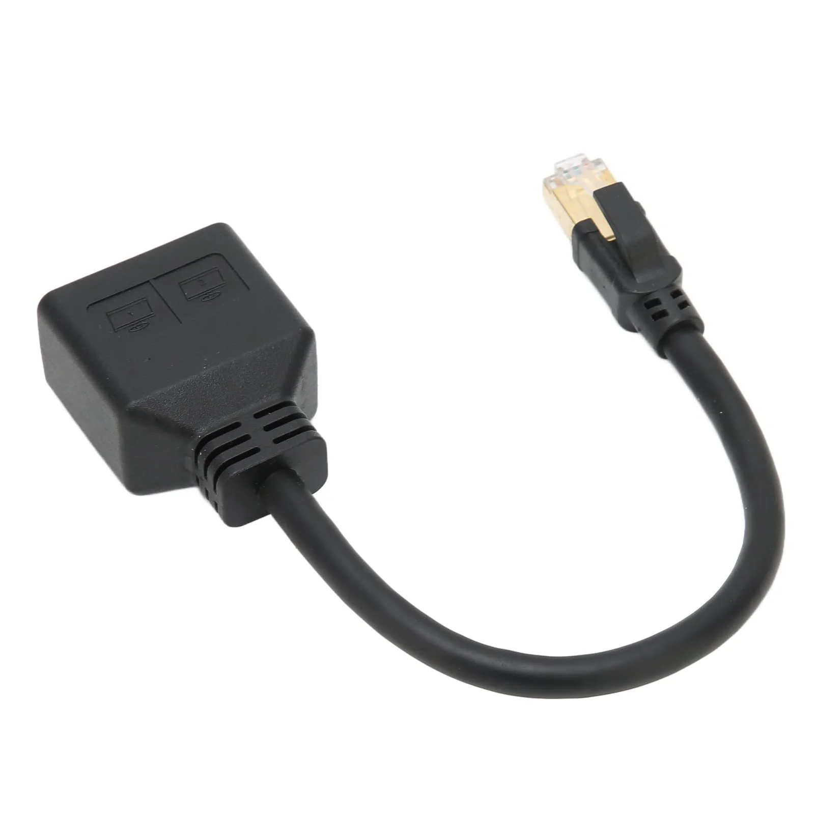 Annadue RJ45 Splitter Adapter, RJ45 Network 1 to 2 Port Ethernet Adapter Splitter, CAT8 Network Cable Splitter Adapter for Home Office, Default - Image 6