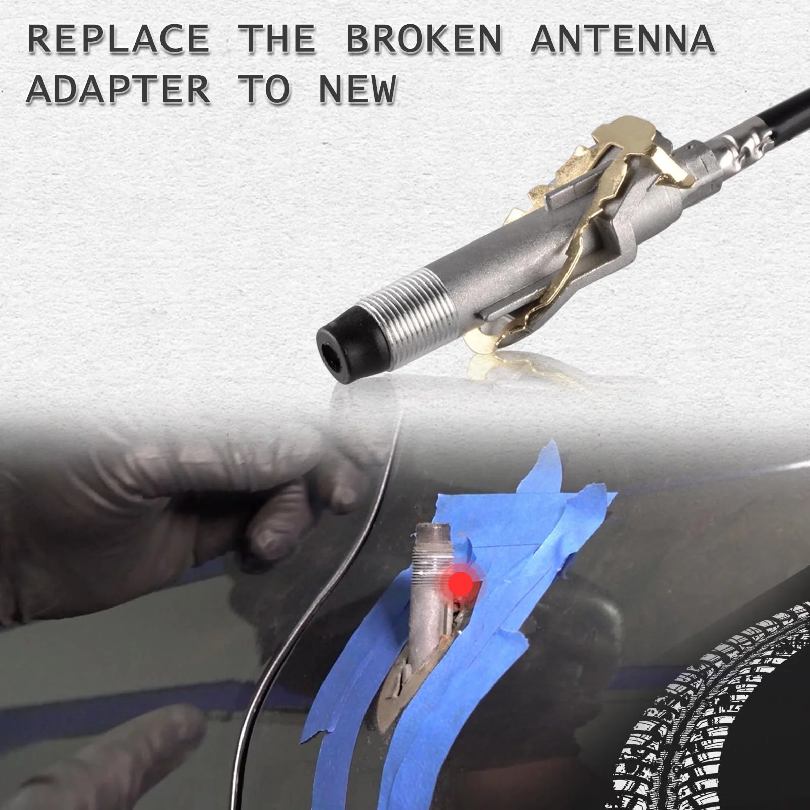 Antenna Cable Compatible for 2002-2010 Dodge Ram 1500 2500 3500 Replacement Antenna Assembly 56043089AF 2002-10 Ram Antenna Cable - Image 4