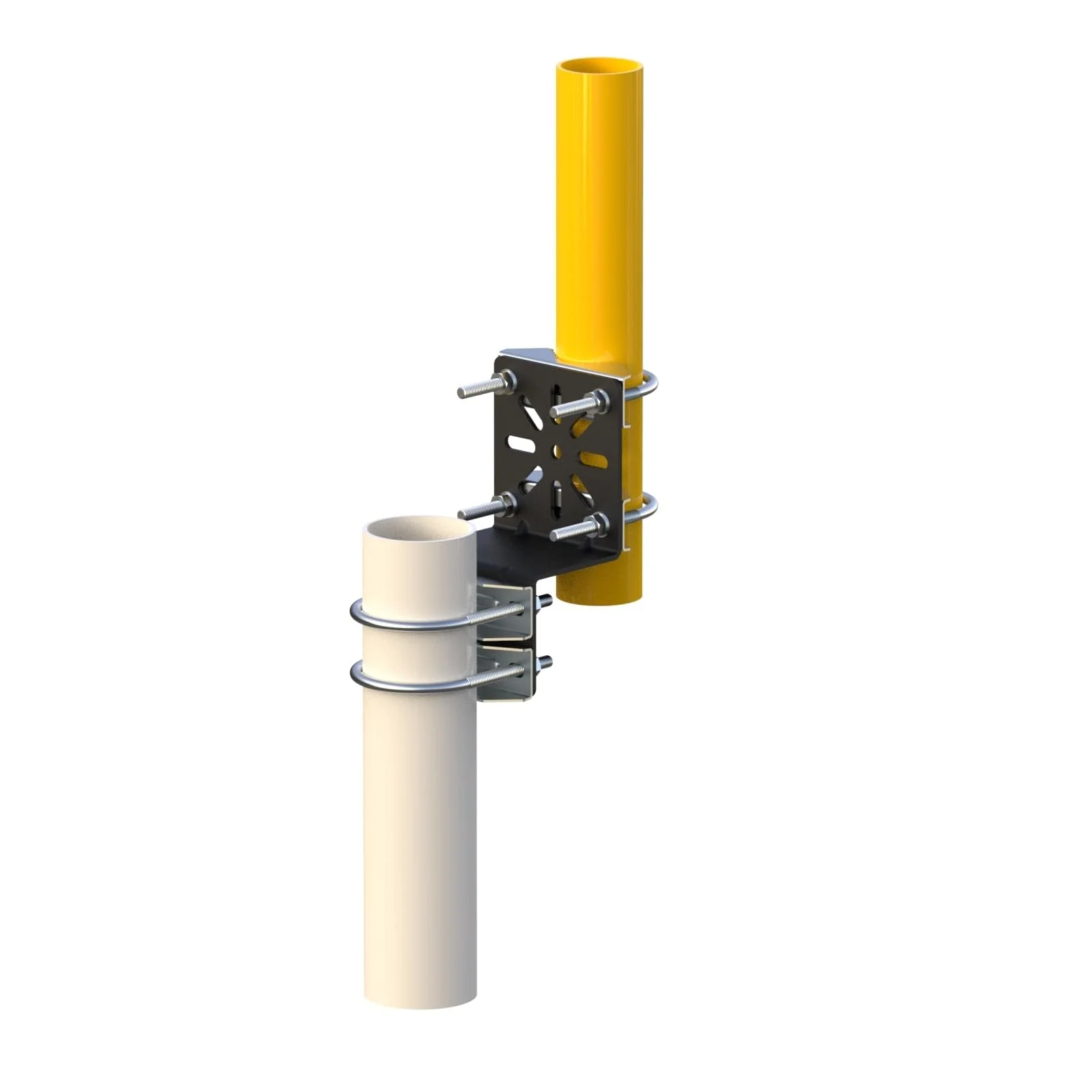 Antenna Mount Heavy Duty Antenna Mast Assembly [ Without The Pole ] Weather-Resistant Pole Mount Bracket with 5 PCS Stainless Steel Screws - Image 2