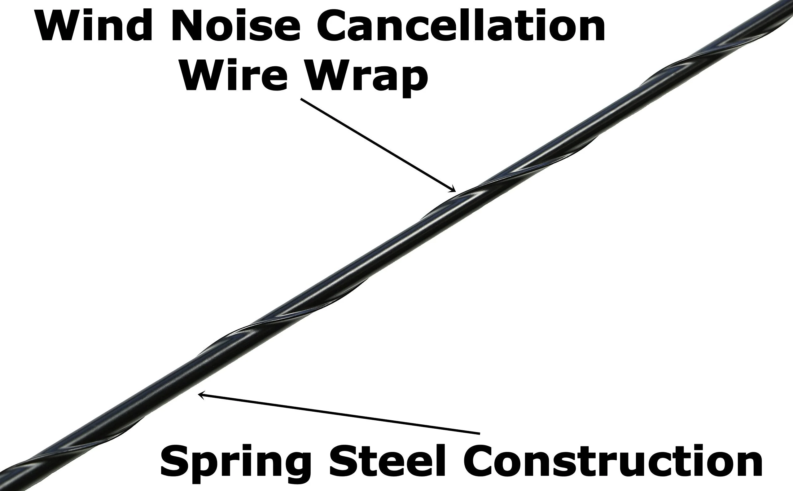 AntennaMastsRus - 15 Inch Black Antenna is Compatible with Toyota Celica, FJ Cruiser, Highlander, MR2, RAV4, Sequoia, Sienna, Tacoma, Tundra, T100, 4 Runner Spring Steel - Image 2