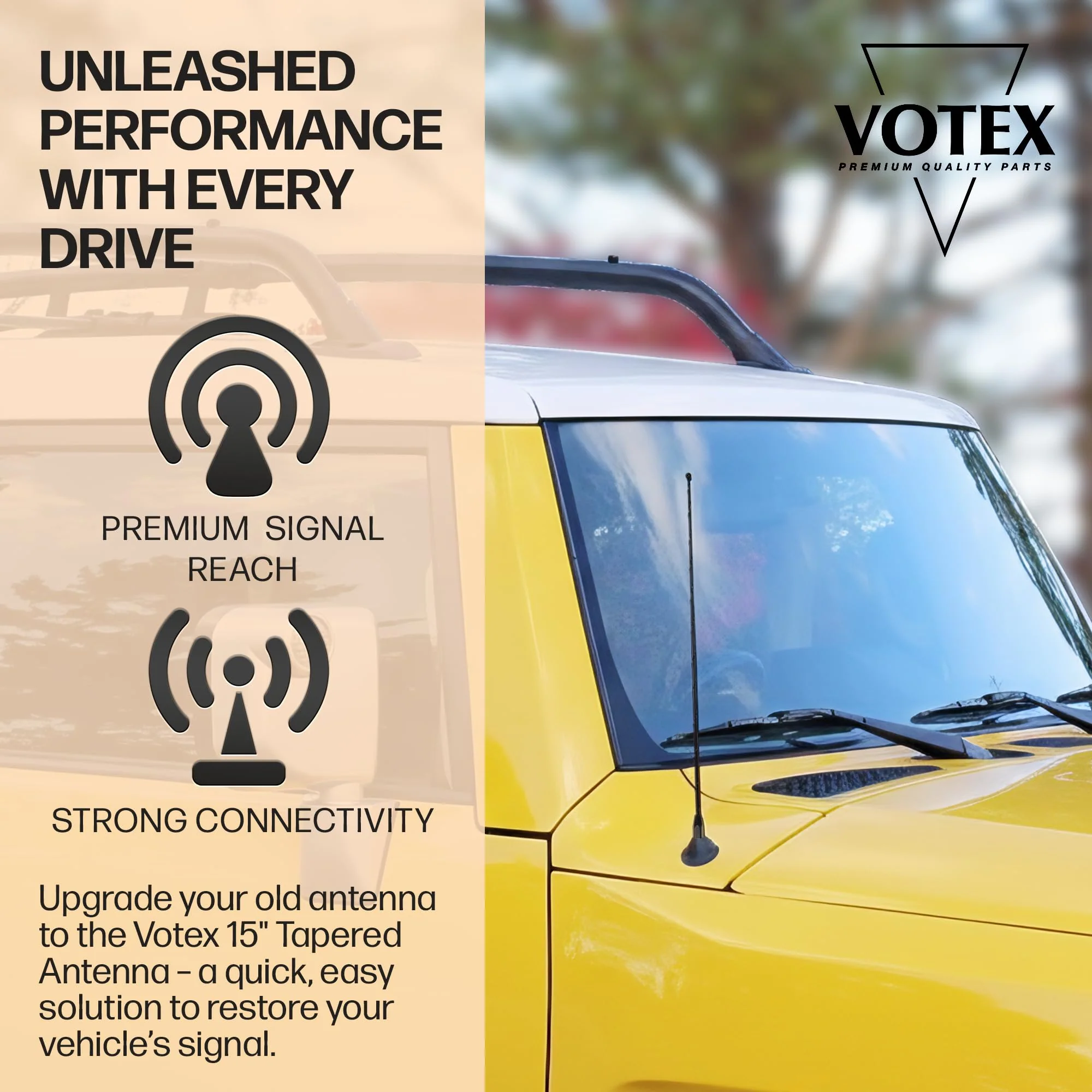 AntennaMastsRus - 15 Inch Black Antenna is Compatible with Toyota Celica, FJ Cruiser, Highlander, MR2, RAV4, Sequoia, Sienna, Tacoma, Tundra, T100, 4 Runner Spring Steel - Image 6