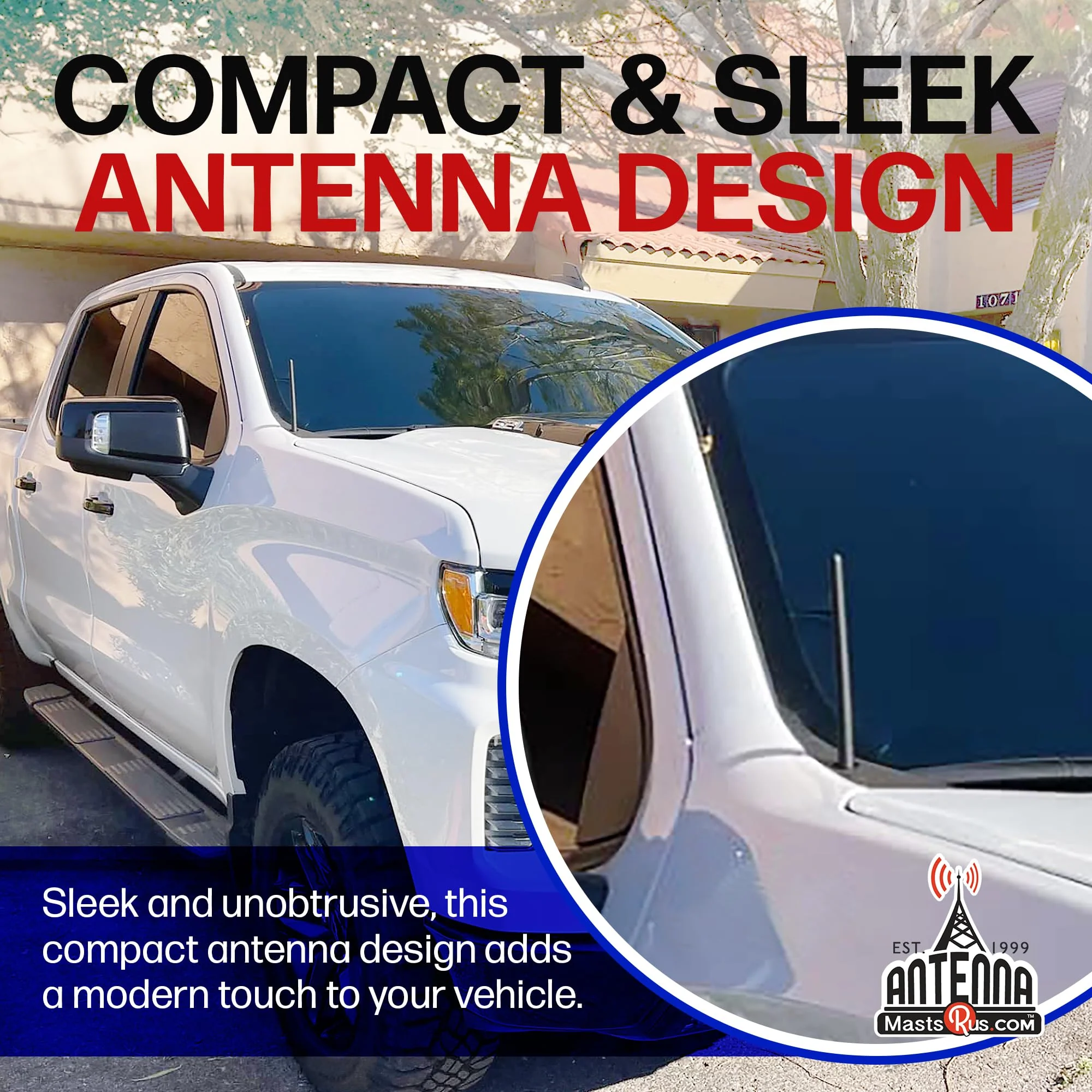AntennaMastsRus - The Original 6 3/4 Inch fits Nissan Titan (2004-2018) - Car Wash Proof Short Rubber Antenna - Internal Copper Coil - Premium Reception - German Engineered - Image 6