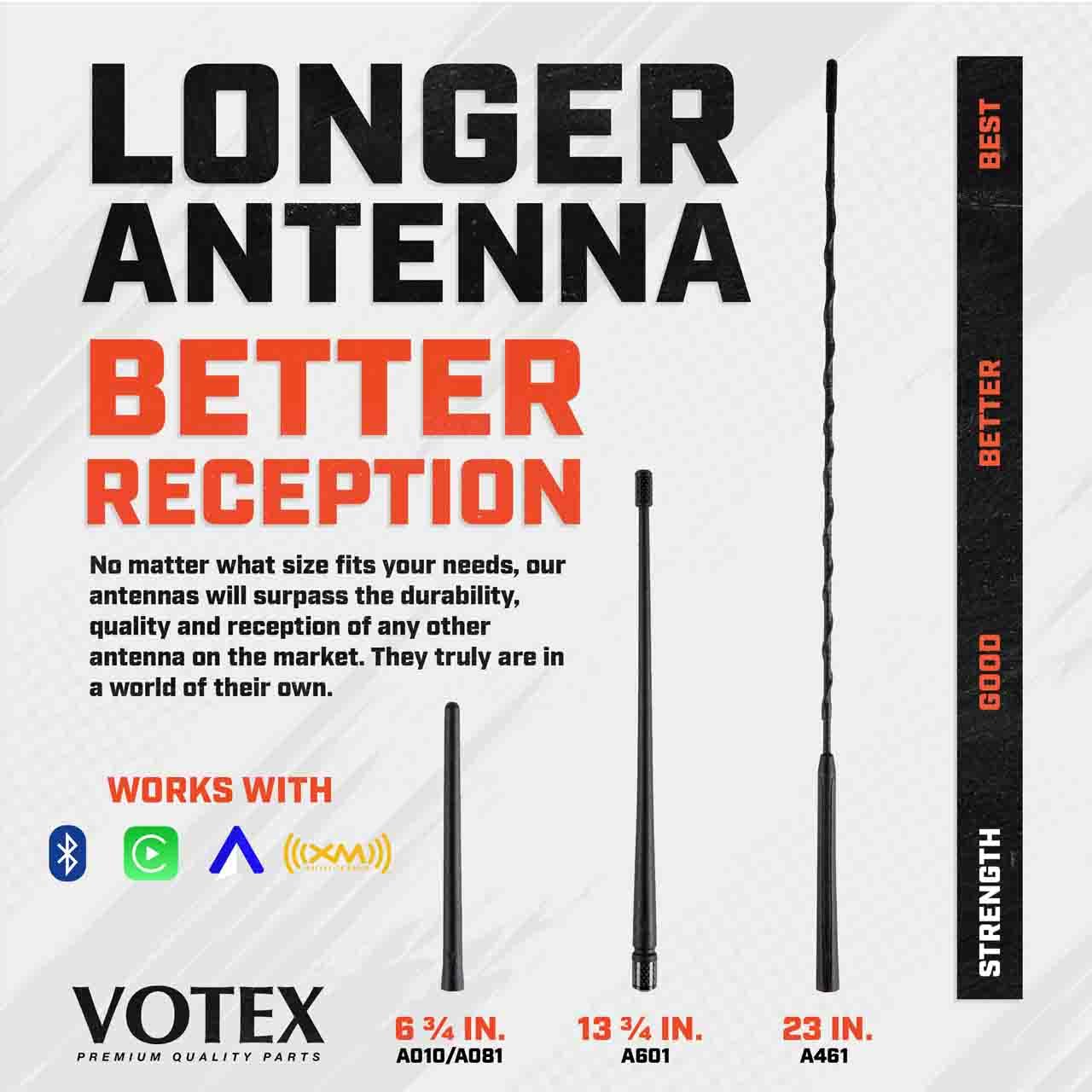 AntennaMastsRus - The Original 6 3/4 Inch for Ford Ranger (1982-2011) - Car Wash Proof Short Rubber Antenna - Internal Copper Coil - Premium Reception - German Engineered - Image 8