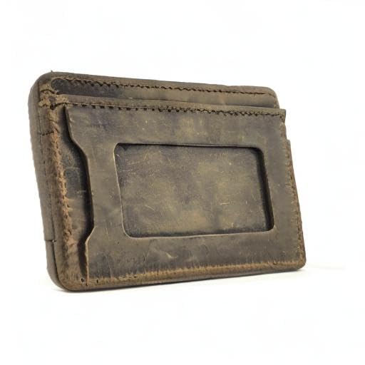 Anthology Gear Compact Full Grain Leather Wallet with Guitar Pick Holder (Whiskey Brown) Whiskey Brown - Image 7
