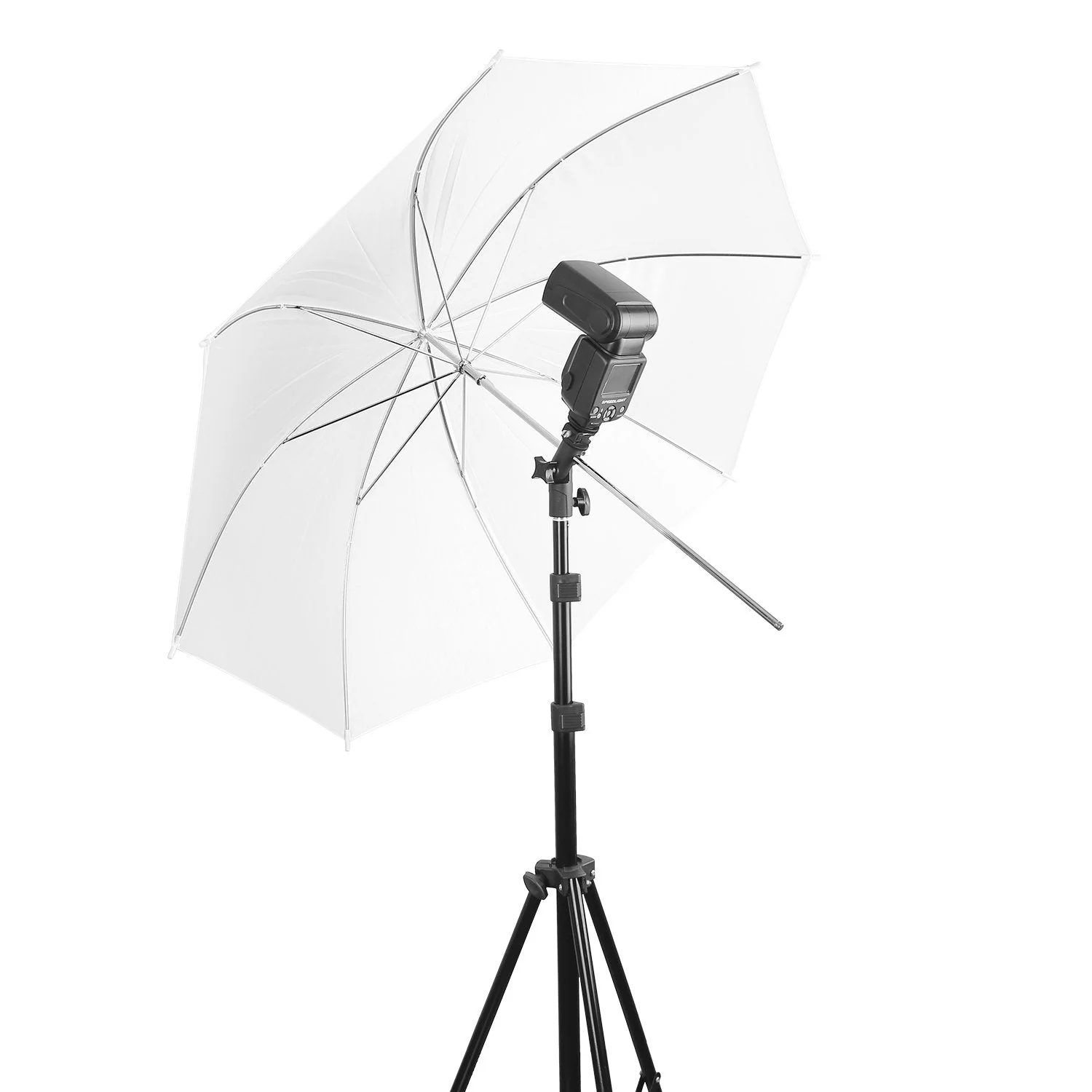 Anwenk Camera Flash Speedlite Mount Swivel Light Stand Bracket with Umbrella Reflector Holder for Camera DSLR Nikon Canon Pentax Olympus and Other DSLR Flashes Studio Light LED Light, 1Pack Flash Bracket-1P - Image 3
