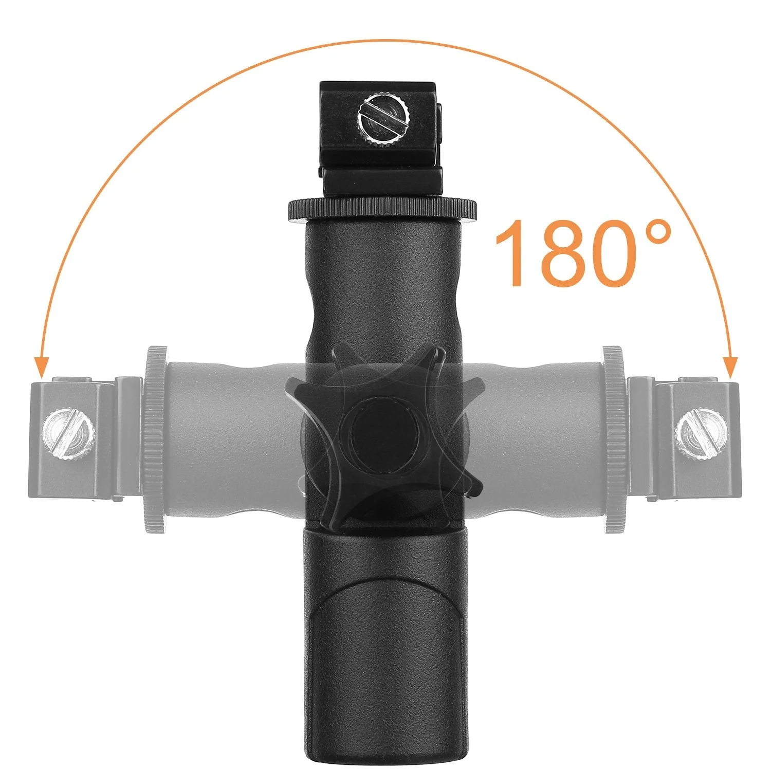 Anwenk Camera Flash Speedlite Mount Swivel Light Stand Bracket with Umbrella Reflector Holder for Camera DSLR Nikon Canon Pentax Olympus and Other DSLR Flashes Studio Light LED Light, 1Pack Flash Bracket-1P - Image 5