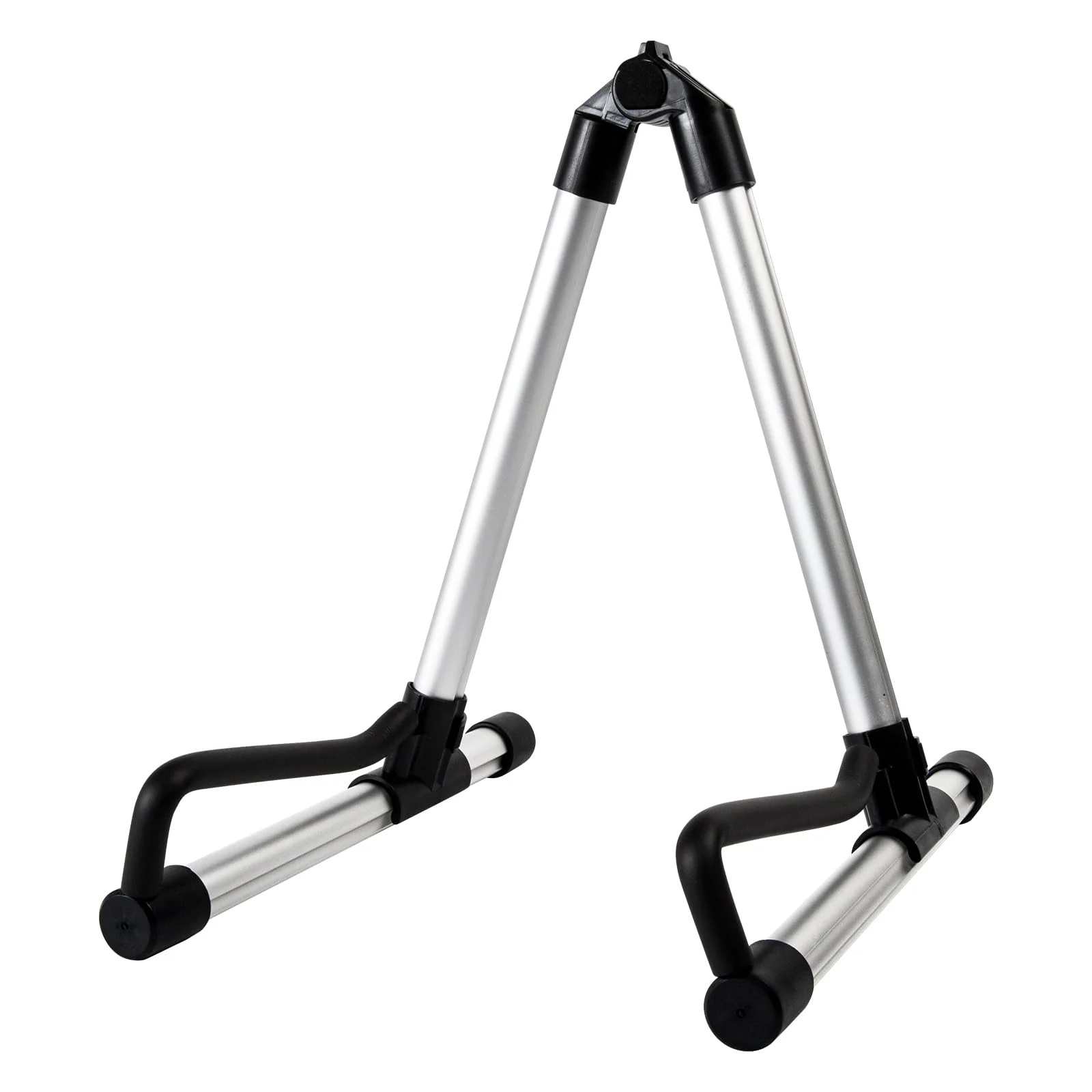 AODSK Guitar Stand Folding with adjustable A-Frame for Acoustic Classical and Electric Guitars Bass Ukulele Portable (Single Stand-Silver) - Image 8