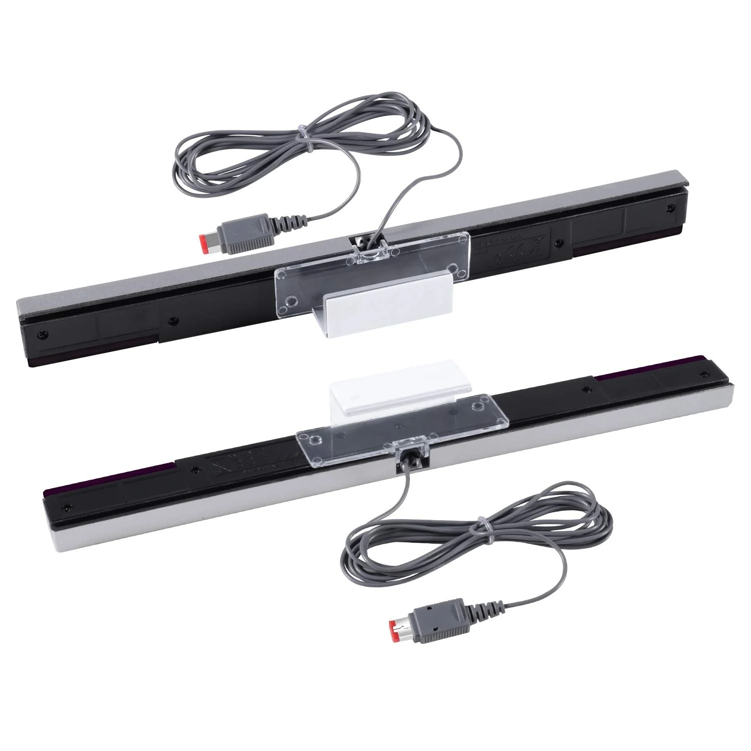 Aokin Sensor Bar for Wii, Replacement Wired Infrared Ray Sensor Bar for Nintendo Wii and Wii U Console, Includes Clear Stand - Image 2