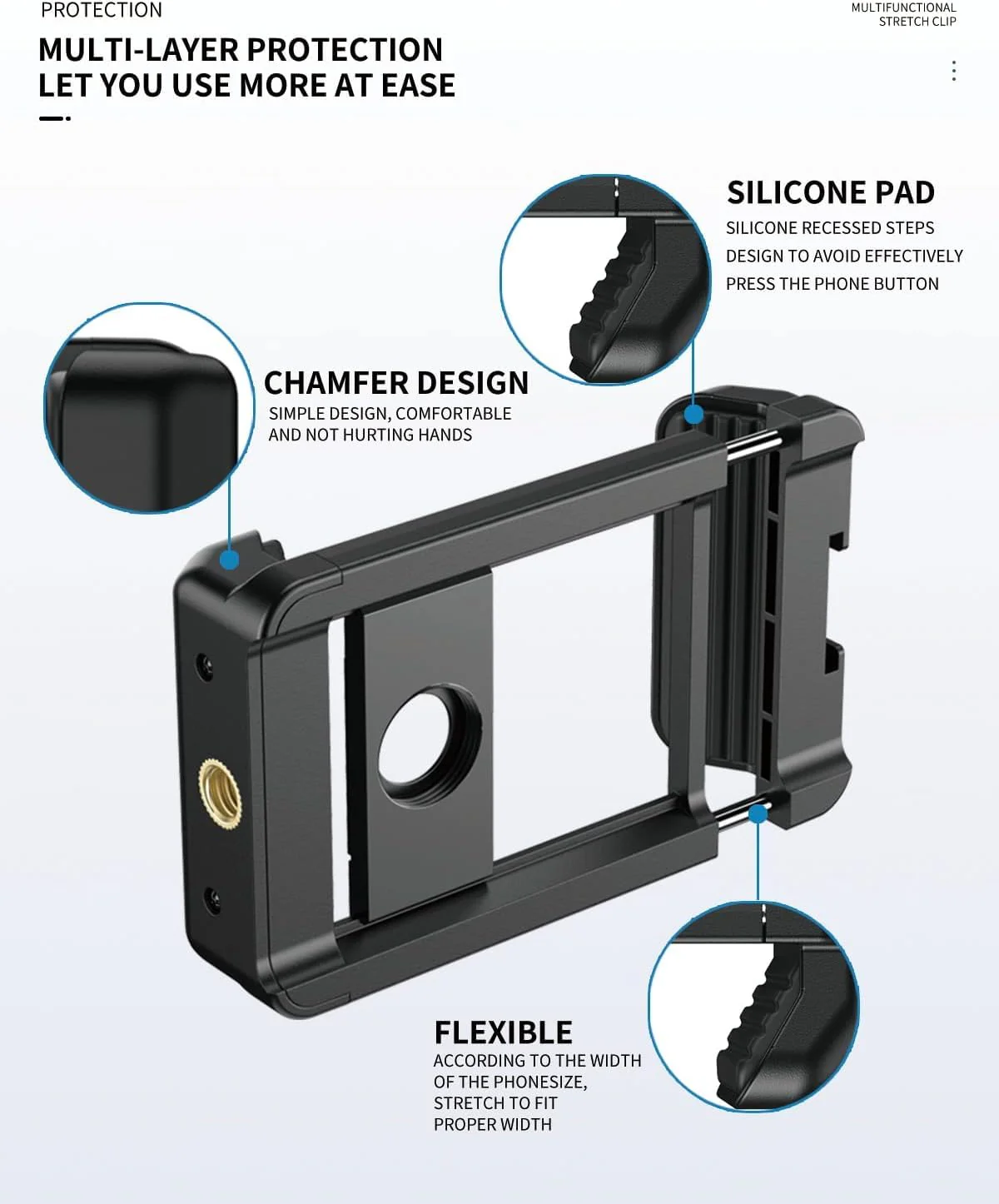 APEXEL 17 mm Thread Lens Adapter, Lens Attachments for Telephoto/Macro/Wide Angle/Fisheye/Flow/Radial/Star Filter/Kaleidoscope Lens, Lens Holder Works with Almost All Smartphones 17mm Thread - Image 4