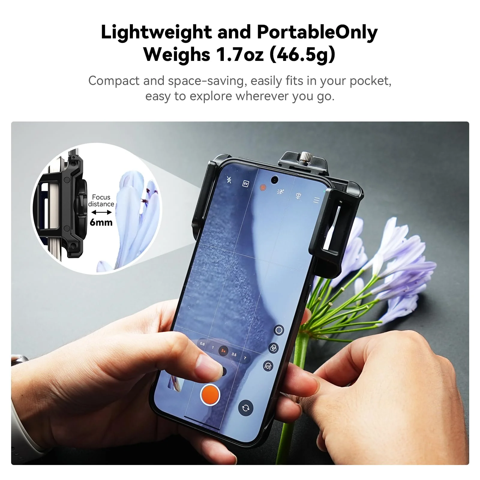 APEXEL Phone Microscope Lens, PhoneMicro 5 Series 150X Phone Micro Lens for Android/iPhone With LED Light/CPL/Universal Clip, Mini Pocket Microscope, Smartphone Camera Attachment for iPhone & Android. MS150 (150X) - Image 3