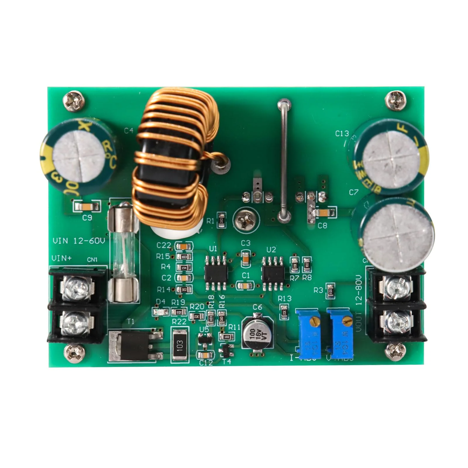 APKLVSR DC-DC 600W 10A Boost Converter Converter, 12-60V to 12-80V 600W DC-DC Converter Power Supply Step-up Converter Module Power Supply - Image 6