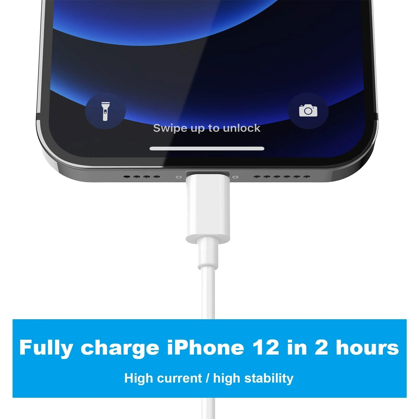 [Apple MFi Certified] iPhone Charger 5pack[6/6/6/10/10FT] Long Lightning Cable Fast Charging Cord iPhone Charging Cable Compatible iPhone 14/14 Pro/Max/13/12/11 Pro Max/XS MAX/XR/XS/X/8/7/Plus iPad White - Image 3