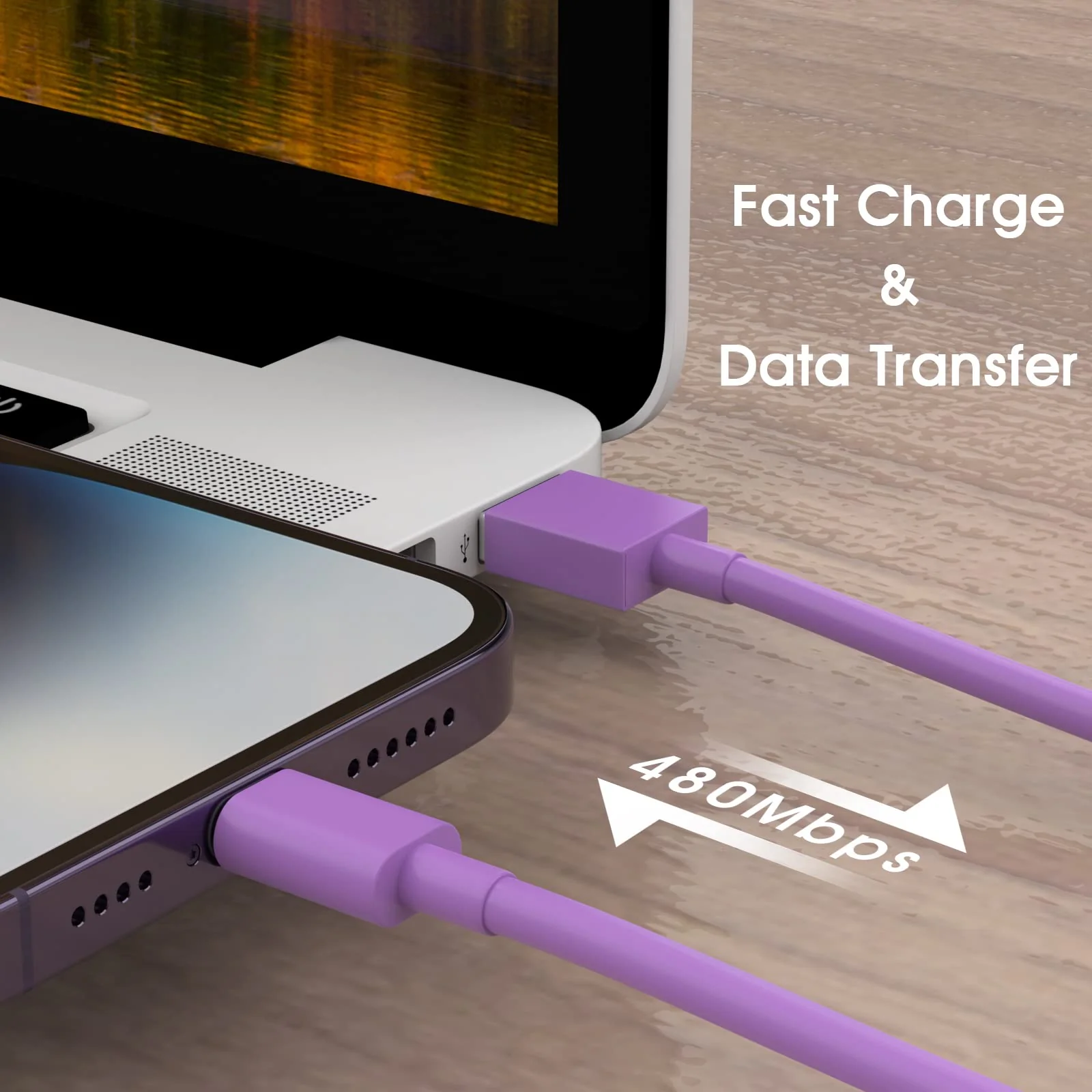 [Apple MFi Certified] iPhone Charger, 6Pack(3/3/6/6/6/10 FT) Lightning Cable Apple Charging Cable Fast Charging High Speed USB Cable Compatible iPhone 14/13/12/11 Pro Max/XS MAX/XR/XS/X/8-multicolor - Image 7