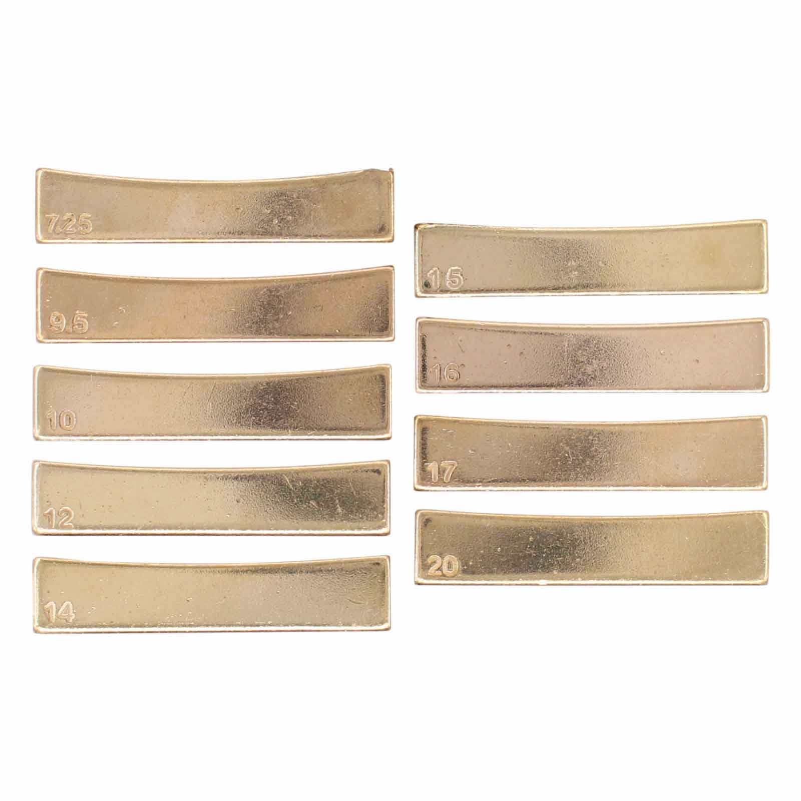 ApplianPar Set of 11 Guitar Fingerboard Fret Press Caul Luthier Tool Brass Radian Inserts Kit for Acoustic Electric Guitar Bass - Image 2