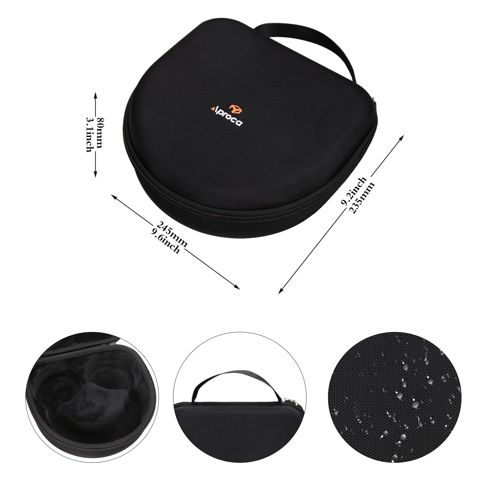 Aproca Hard Portable Storage Case, for Pioneer DJ HDJ-X5 / HDJ-X5BT-N Professional DJ Headphones - Image 6