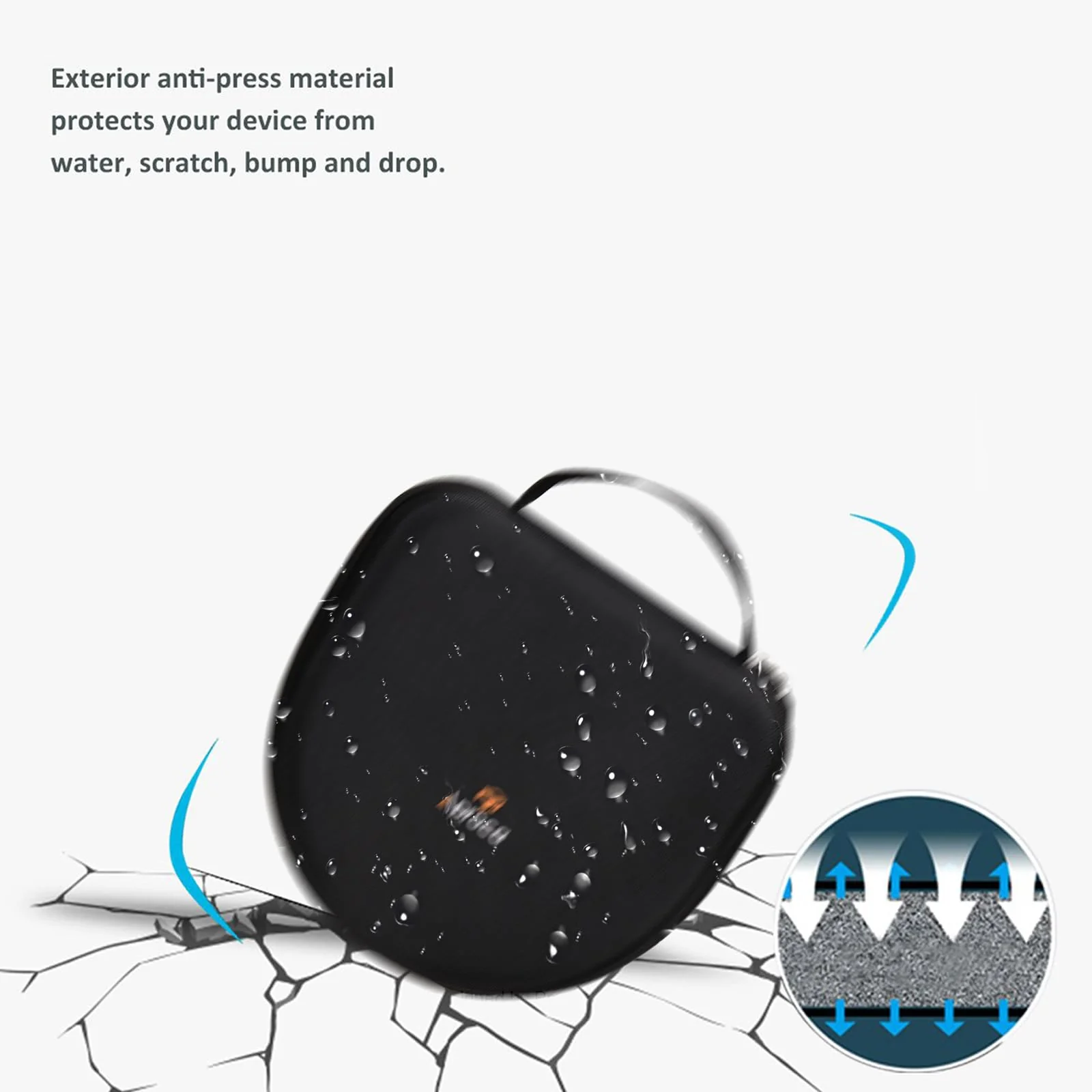 Aproca Hard Portable Storage Case, for Pioneer DJ HDJ-X5 / HDJ-X5BT-N Professional DJ Headphones - Image 8
