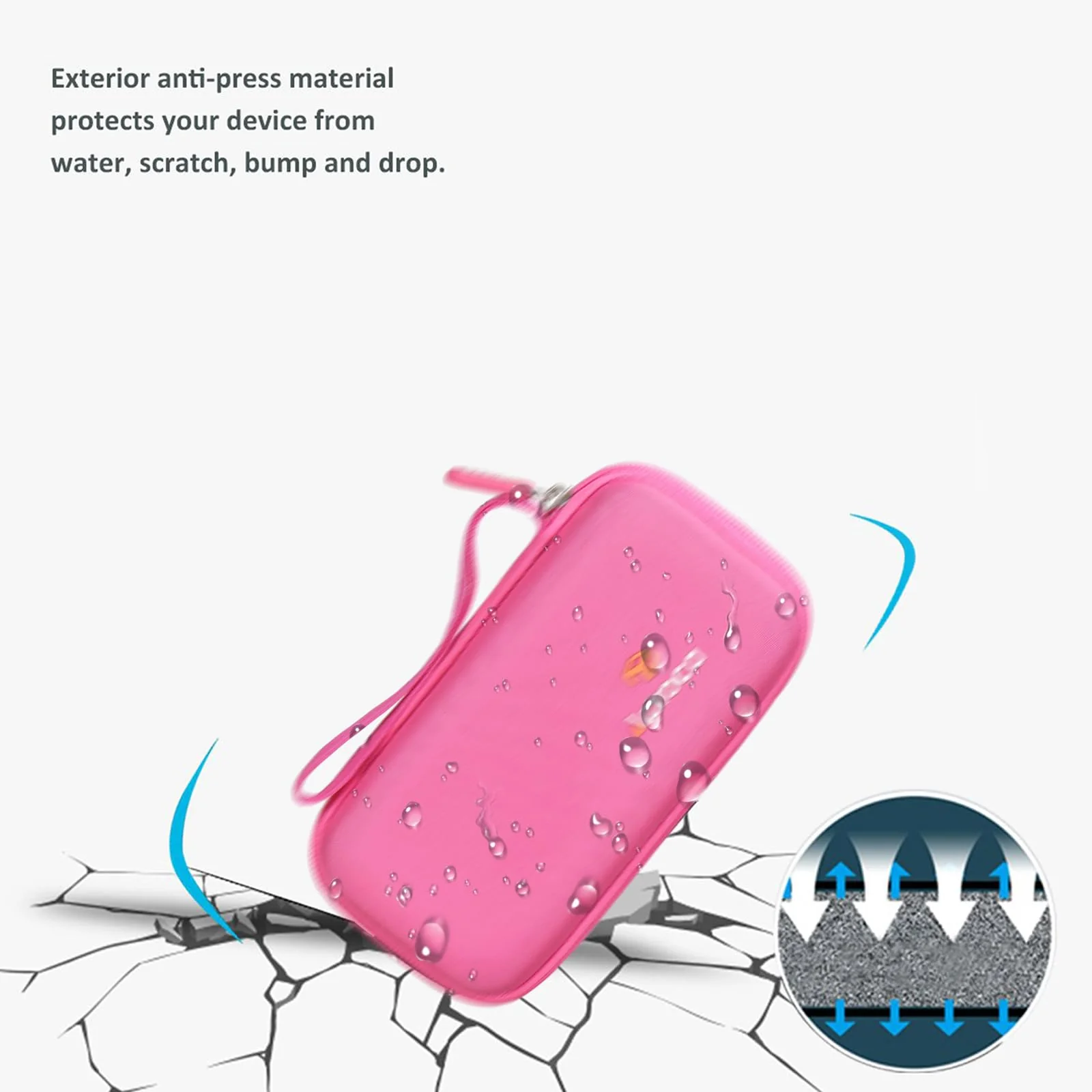 Aproca Pink Hard Storage Case, for Texas Instruments TI-30XIIS / TI-30X IIS 2-Line Scientific Calculator (Case Only) - Image 6