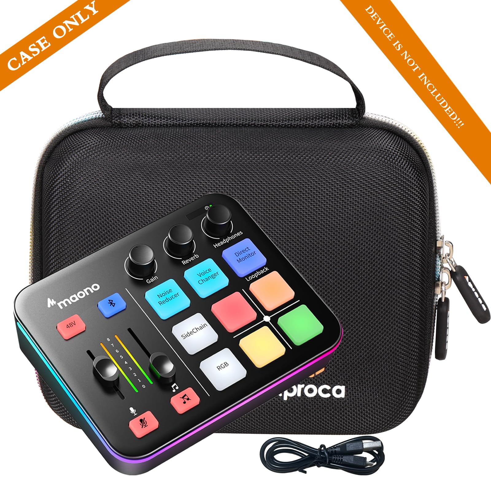 Aproca Portable Hard Storage Case, for MAONO Gaming Audio Mixer Audio Interface and Accessories - Image 5