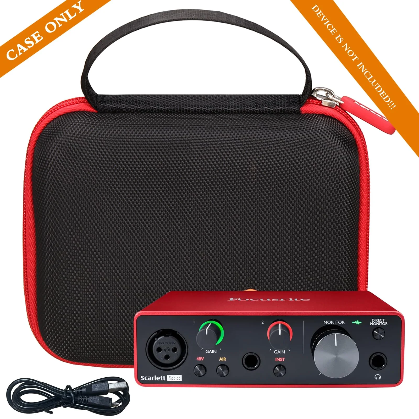 Aproca Portable Hard Storage Protective Case, for Focusrite Scarlett Solo 3rd Gen USB Audio Interface and Accessories - Image 5