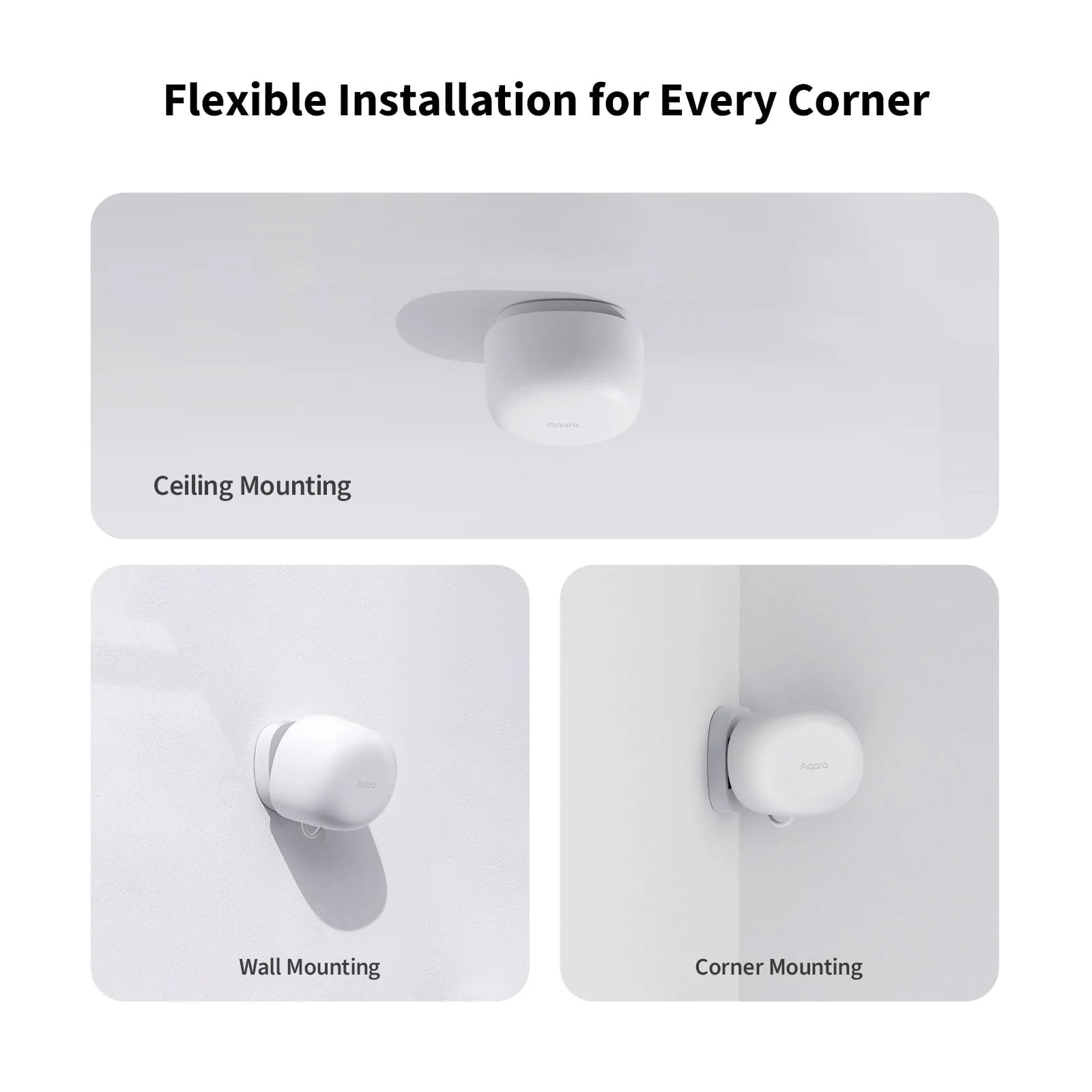 Aqara Presence Sensor FP1E Zigbee 3.0, Requires Aqara HUB, mmWave Radar Wired Motion Sensor, AI Spatial Learning, Supports HomeKit, Alexa, Google Home, SmartThings, Matter Over Bridge - Image 5