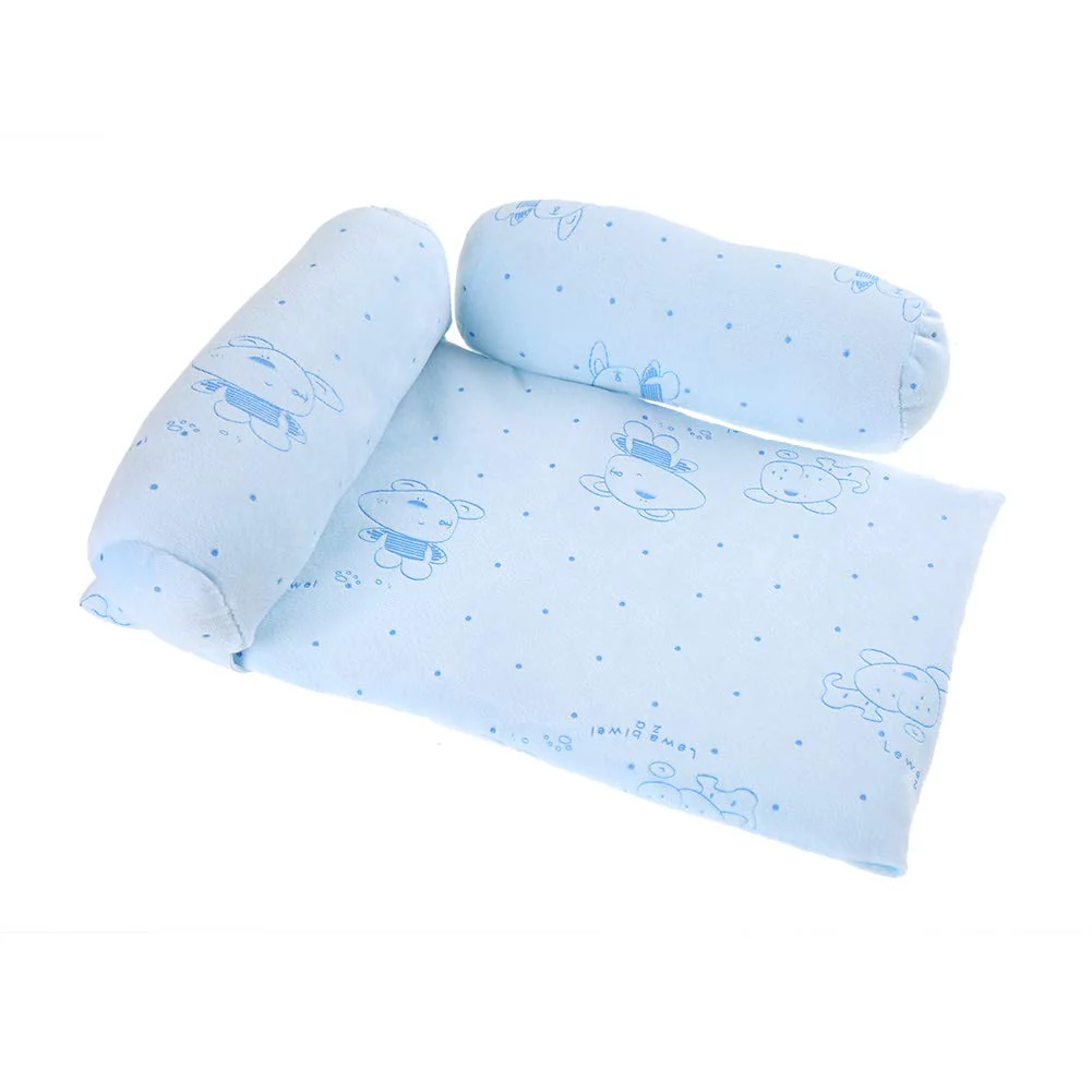 aqxreight Pillow Roll Cotton Inf Sleep Flat Pillow for Newborns. Our Newborn Pillow Helps Adjust Babies. Pillow Roll Pillow Pillow Sleeping Pillow Inf Pillow Blue - Image 4